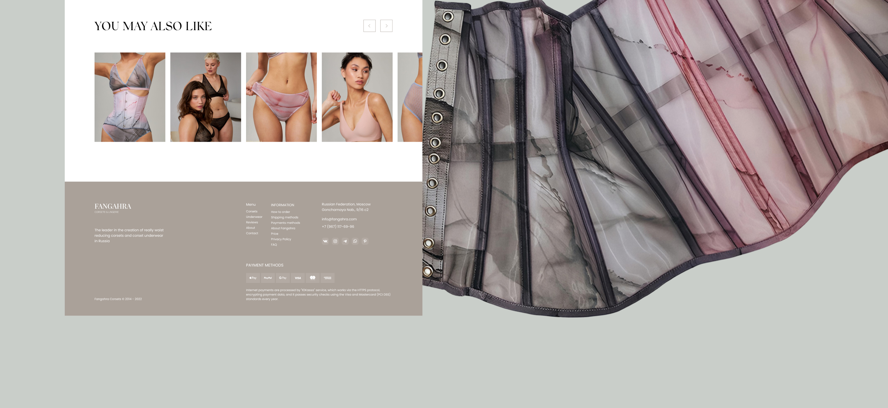 Fangahra's corsets & lingerie | E-commerce | Redesign — Изображение №19 — Интерфейсы на Dprofile