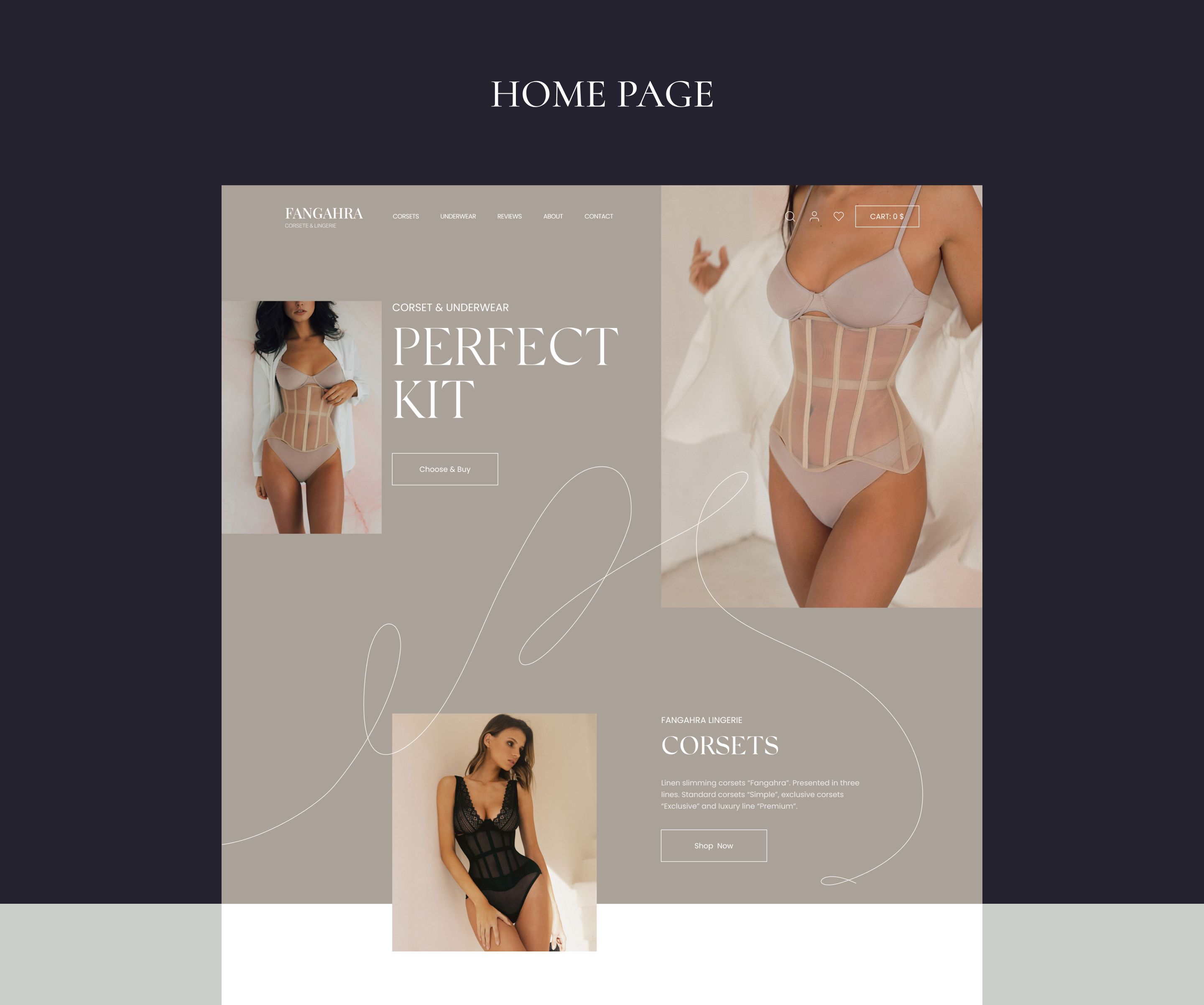 Fangahra's corsets & lingerie | E-commerce | Redesign — Изображение №5 — Интерфейсы на Dprofile
