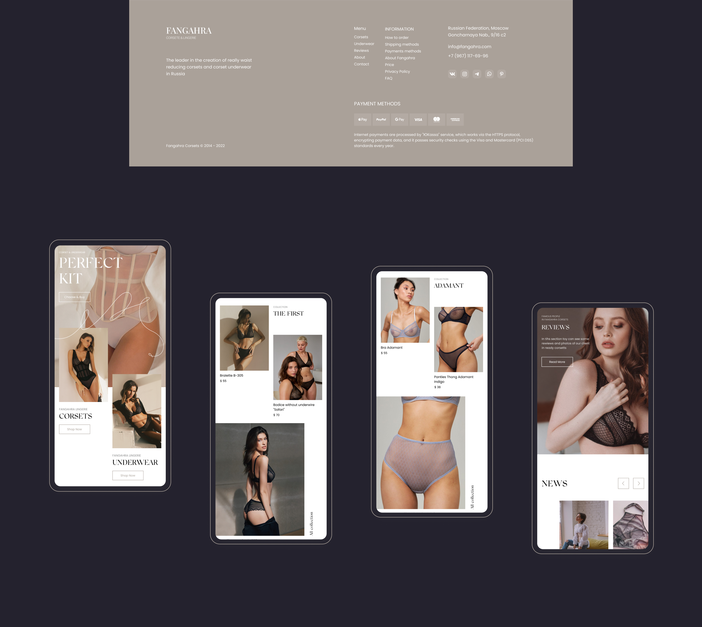 Fangahra's corsets & lingerie | E-commerce | Redesign — Изображение №11 — Интерфейсы на Dprofile
