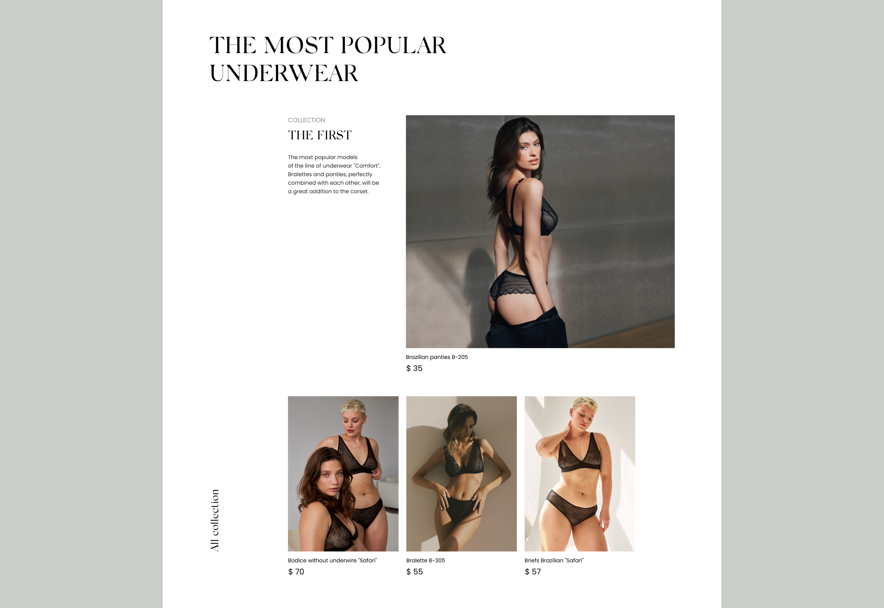 Fangahra's corsets & lingerie | E-commerce | Redesign — Изображение №7 — Интерфейсы на Dprofile