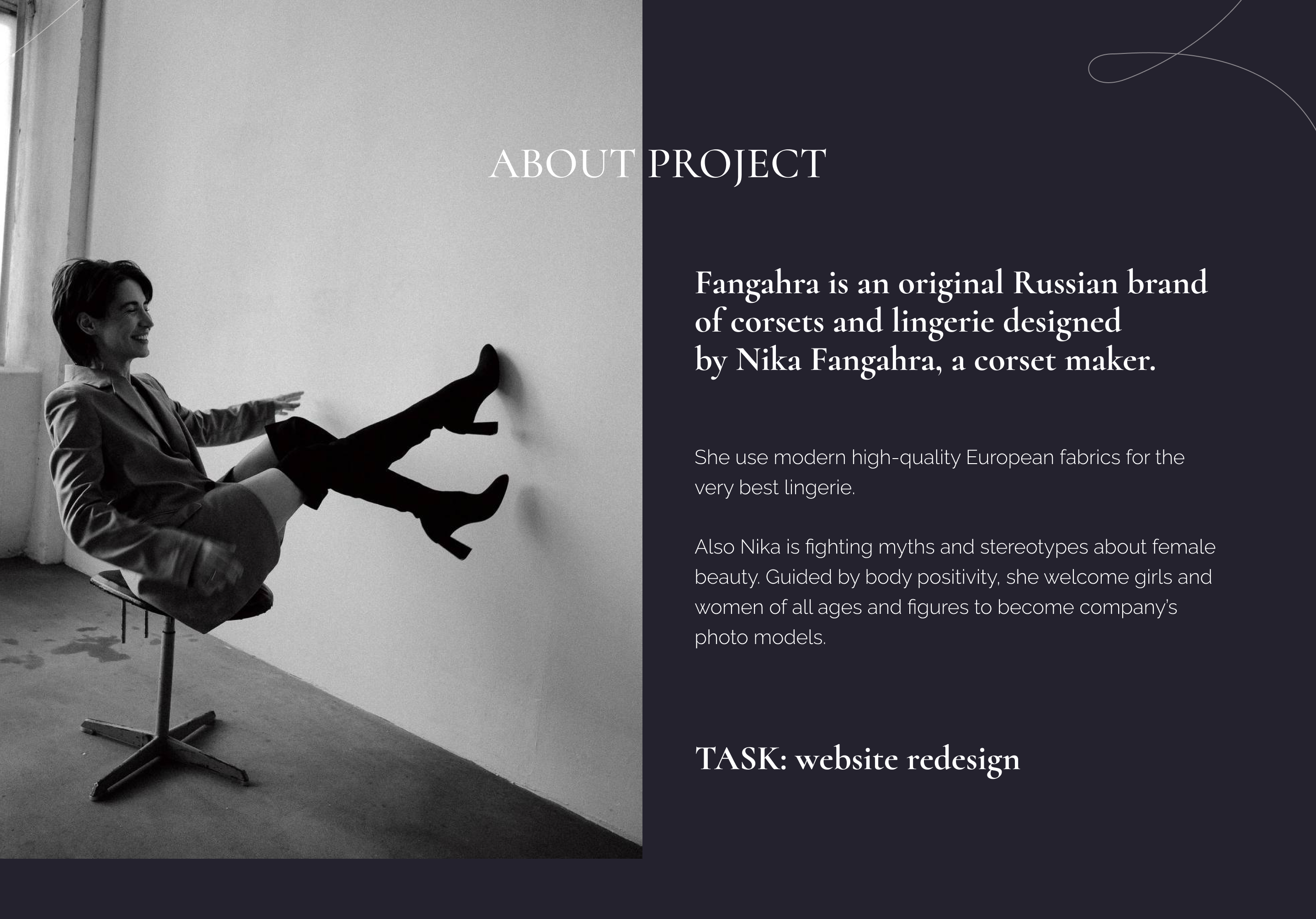 Fangahra's corsets & lingerie | E-commerce | Redesign — Изображение №2 — Интерфейсы на Dprofile