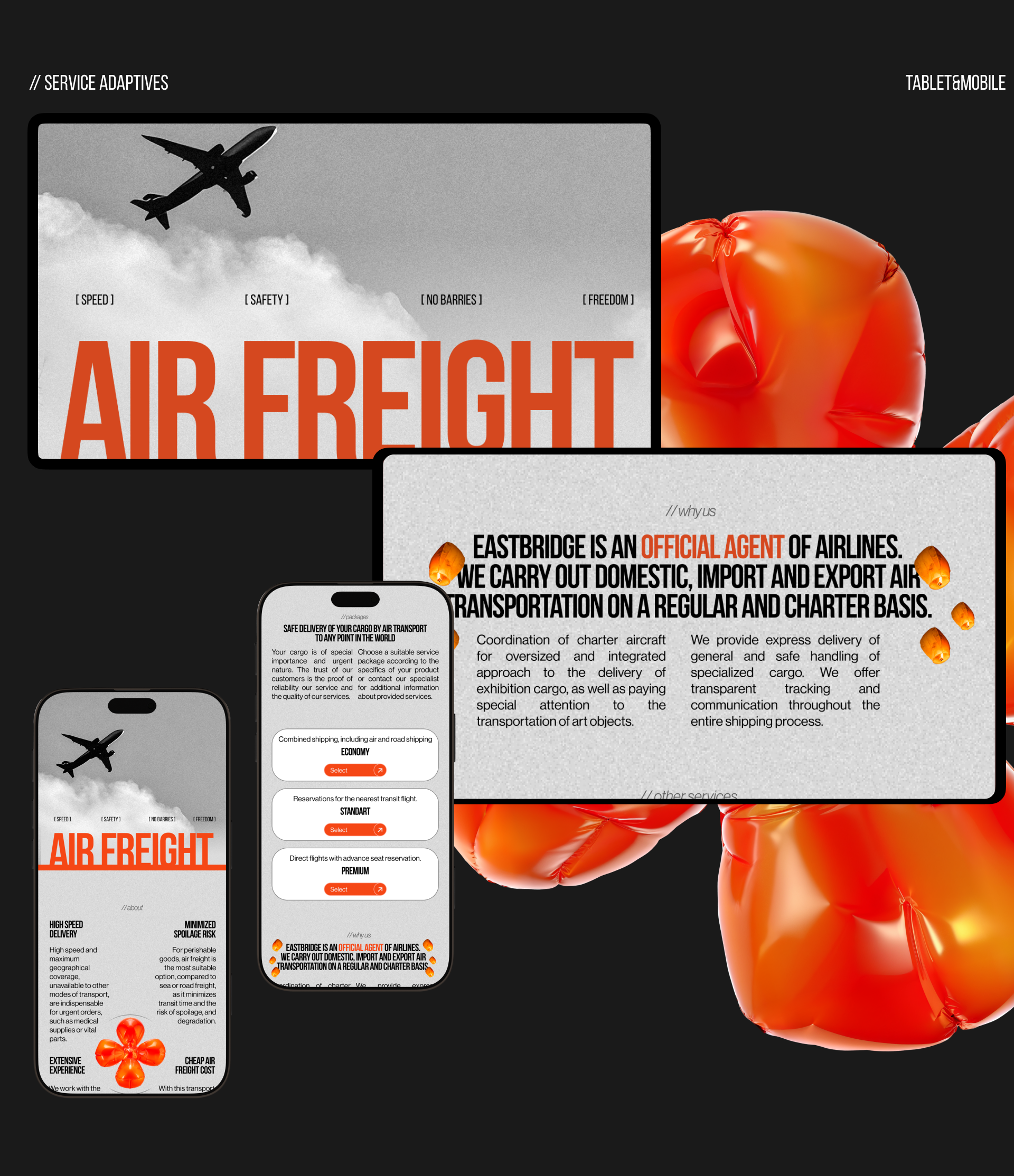 EastBridge Logistics - корпоративный сайт — Изображение №7 — Интерфейсы на Dprofile