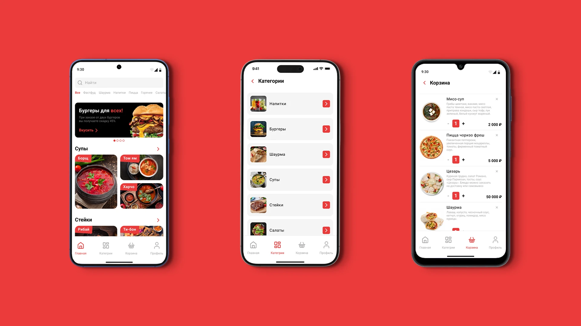 ux/ui дизайн мобильного приложения | mobile | food — Изображение №6 — Интерфейсы, Графика на Dprofile