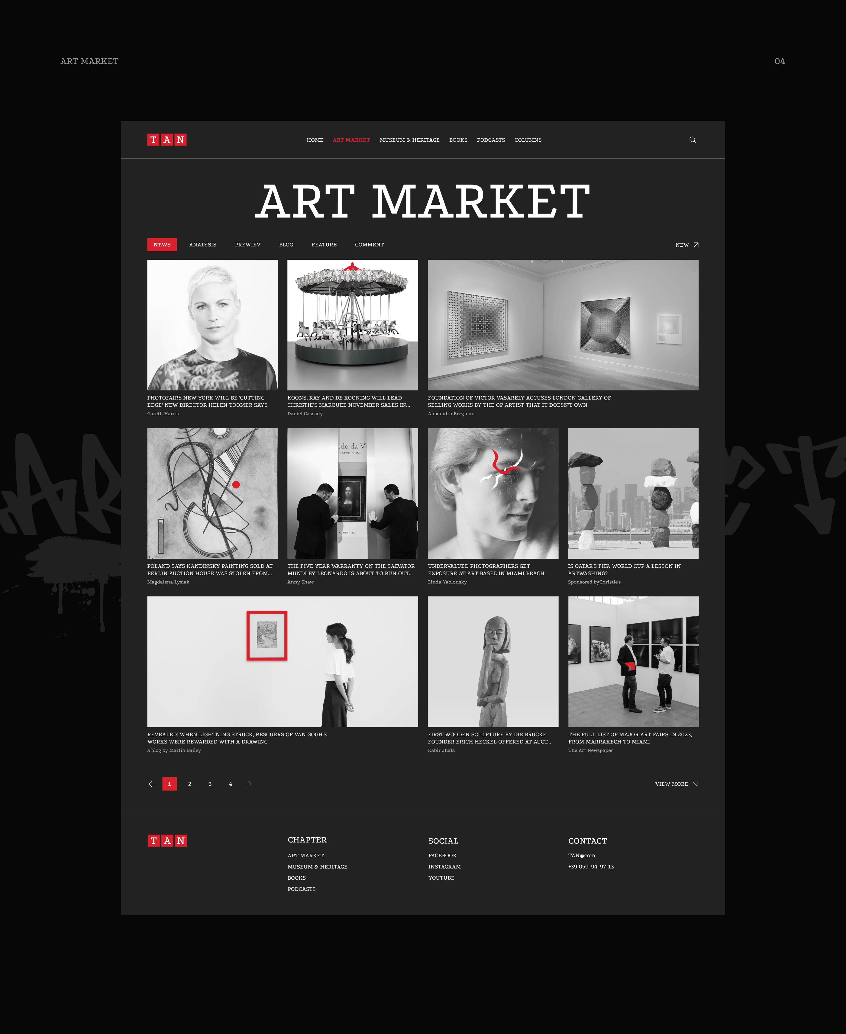 News site | The Art Newspaper — Изображение №9 — Интерфейсы на Dprofile