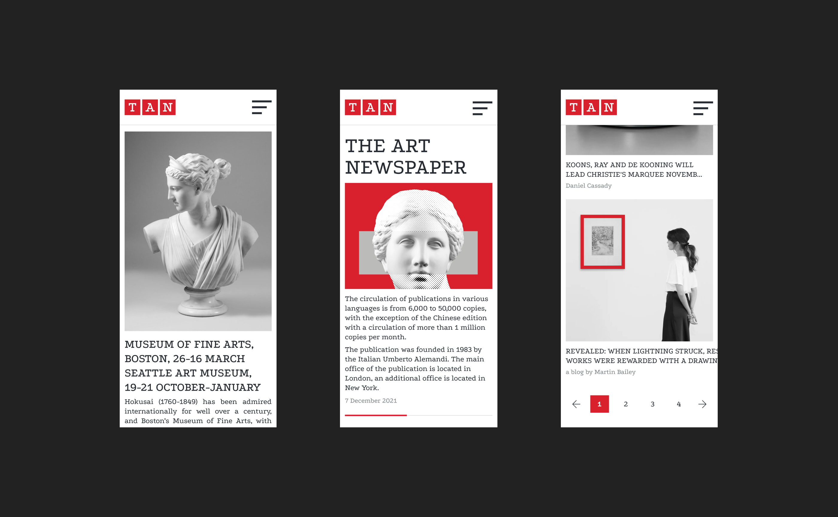 News site | The Art Newspaper — Изображение №8 — Интерфейсы на Dprofile