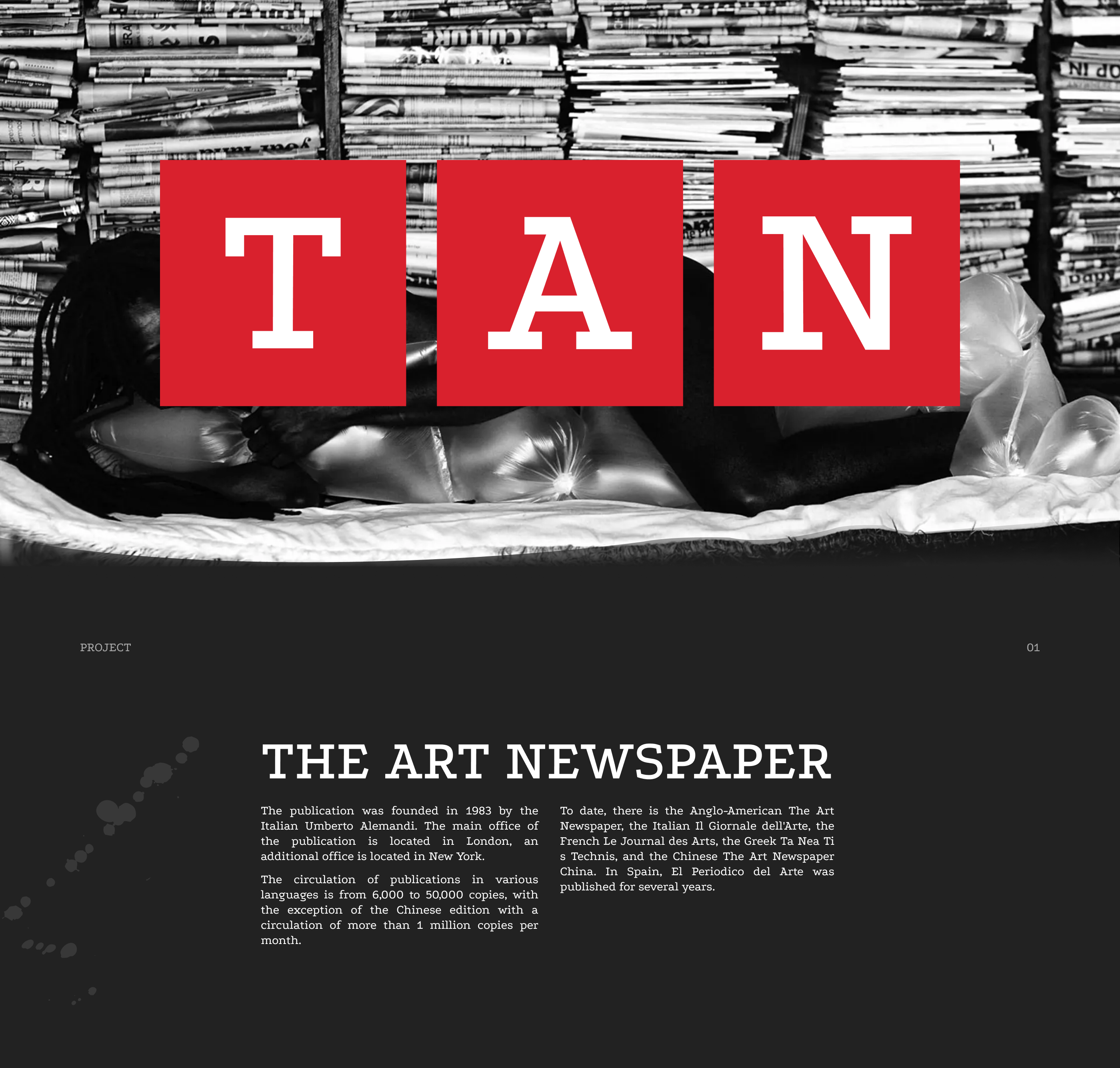 News site | The Art Newspaper — Изображение №1 — Интерфейсы на Dprofile
