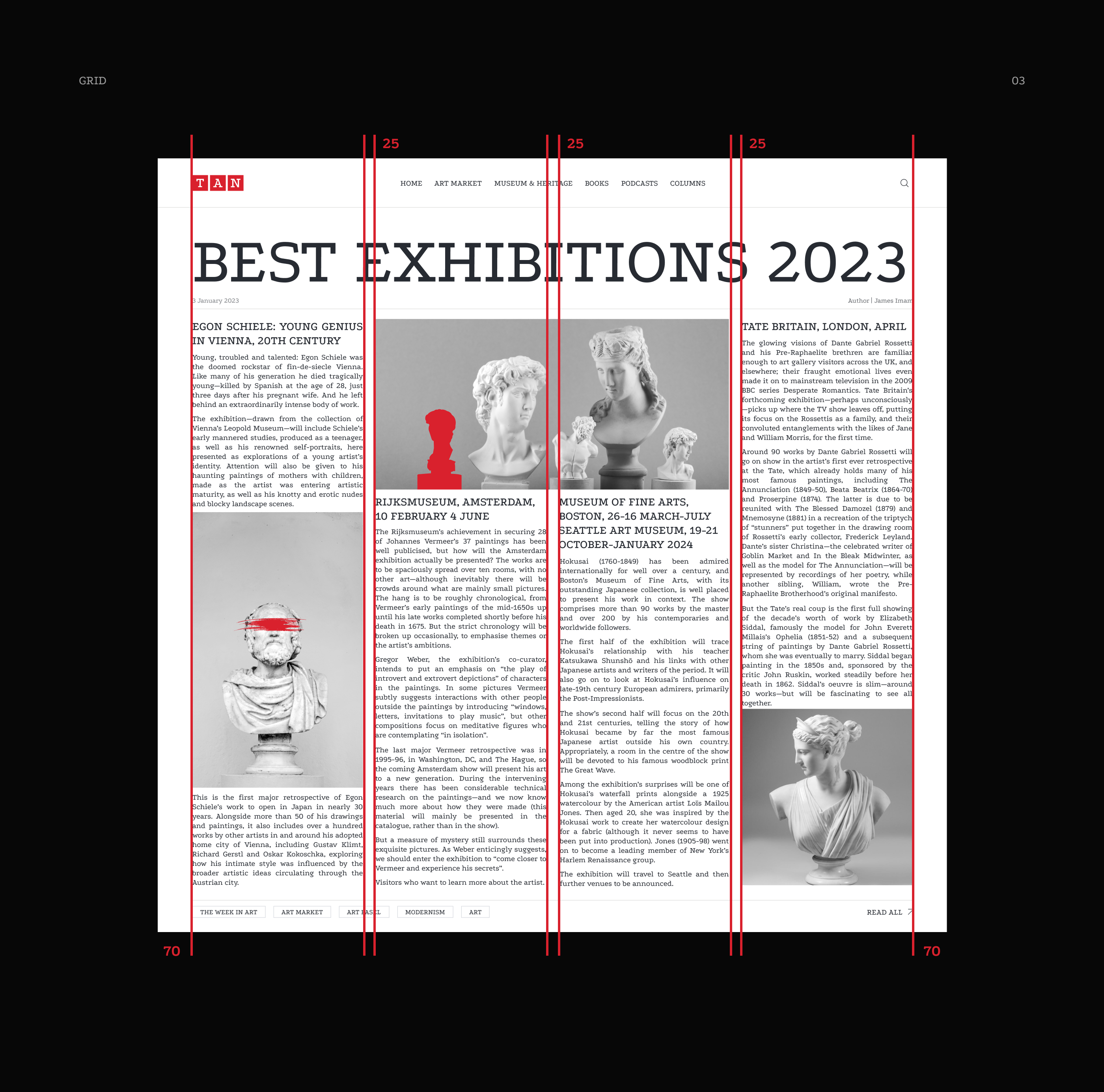 News site | The Art Newspaper — Изображение №5 — Интерфейсы на Dprofile