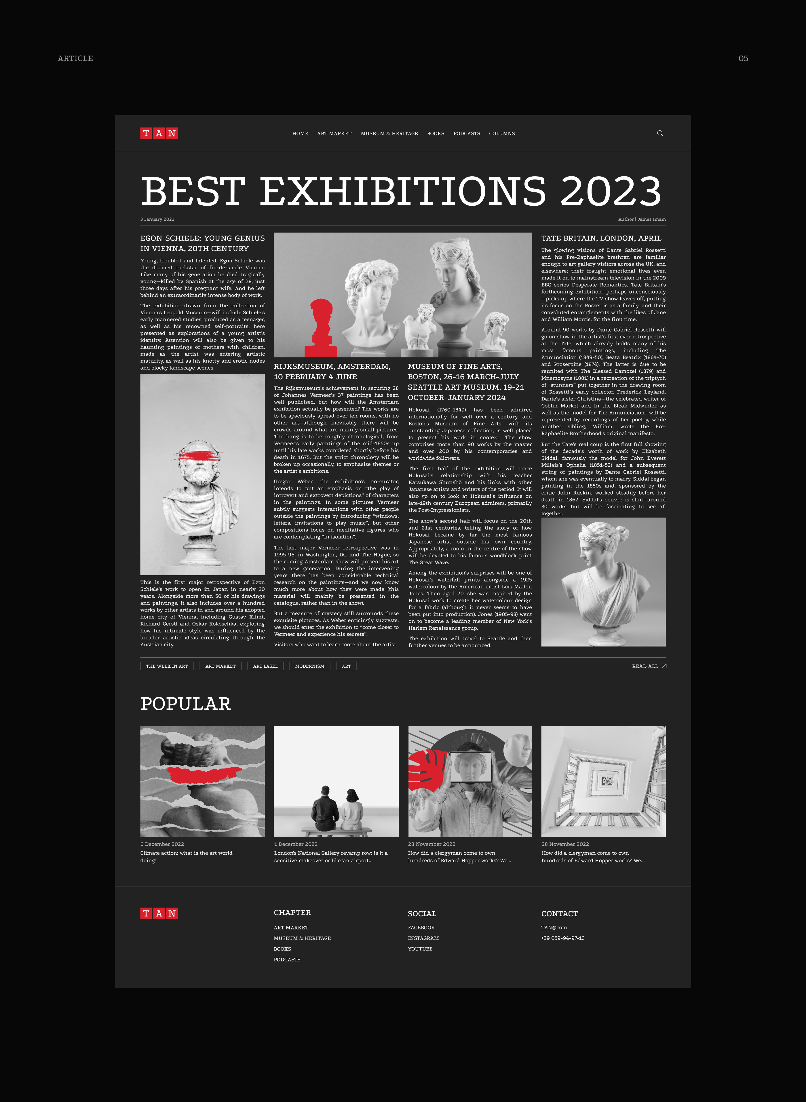 News site | The Art Newspaper — Изображение №11 — Интерфейсы на Dprofile