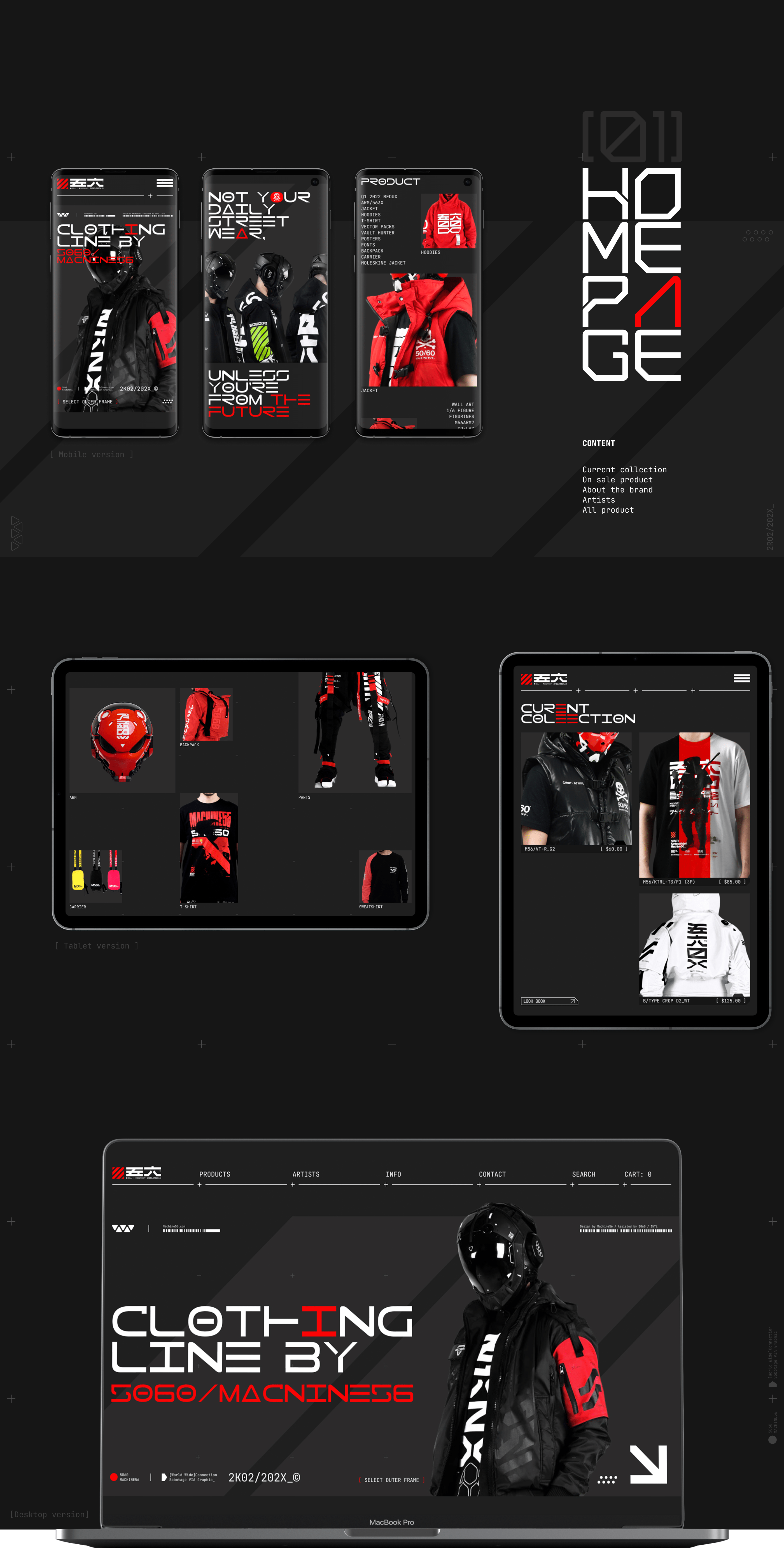 Machine56 | E-commerce Redesign — Изображение №2 — Интерфейсы на Dprofile