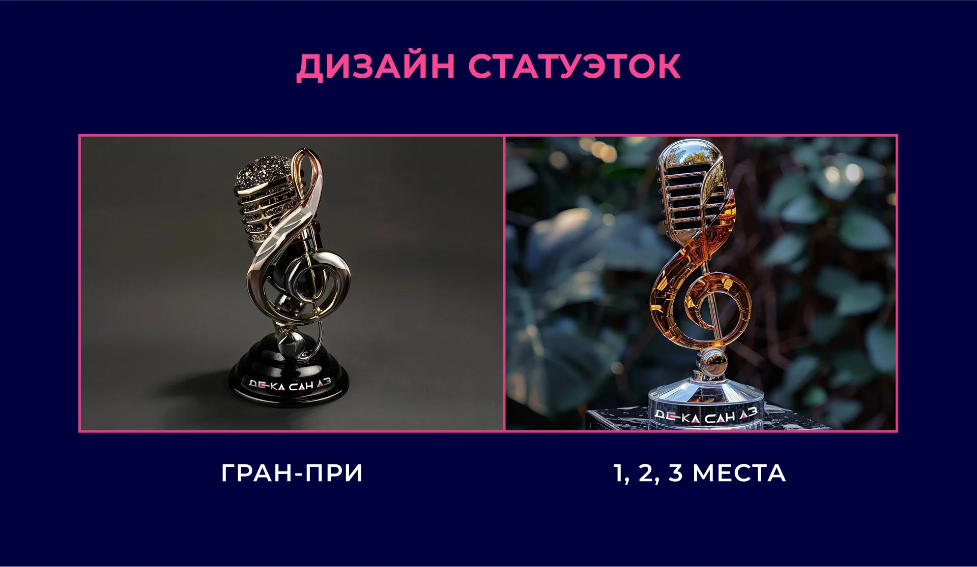 Логотип для музыкального конкурса в Чечне / Дека сан аз — Изображение №11 — Брендинг, Иллюстрация на Dprofile