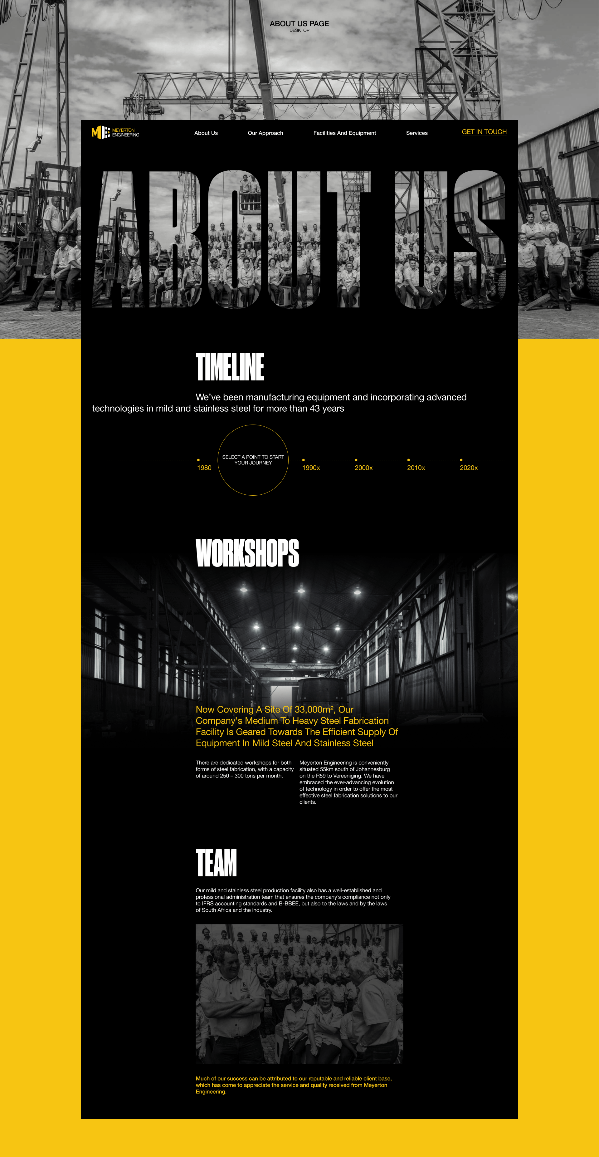 MEYERTON ENGINEERING | corporate website — Изображение №7 — Интерфейсы на Dprofile