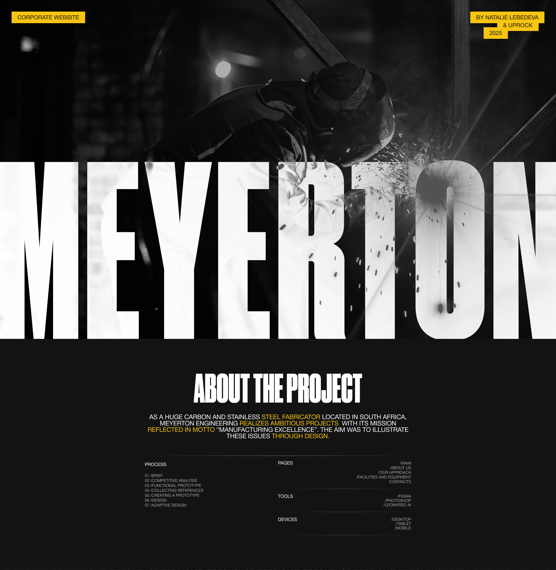 MEYERTON ENGINEERING | corporate website — Изображение №1 — Интерфейсы на Dprofile