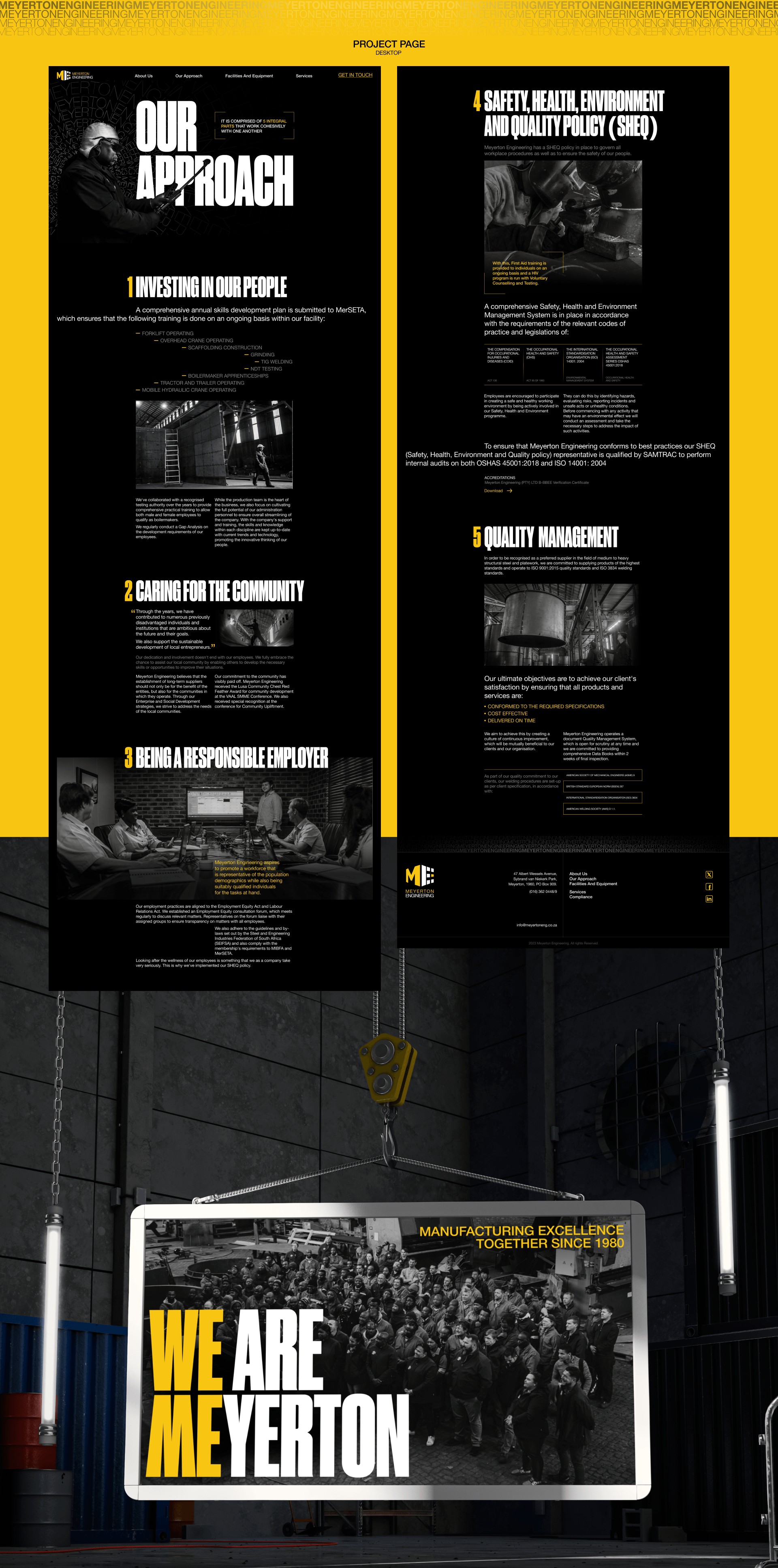MEYERTON ENGINEERING | corporate website — Изображение №4 — Интерфейсы на Dprofile