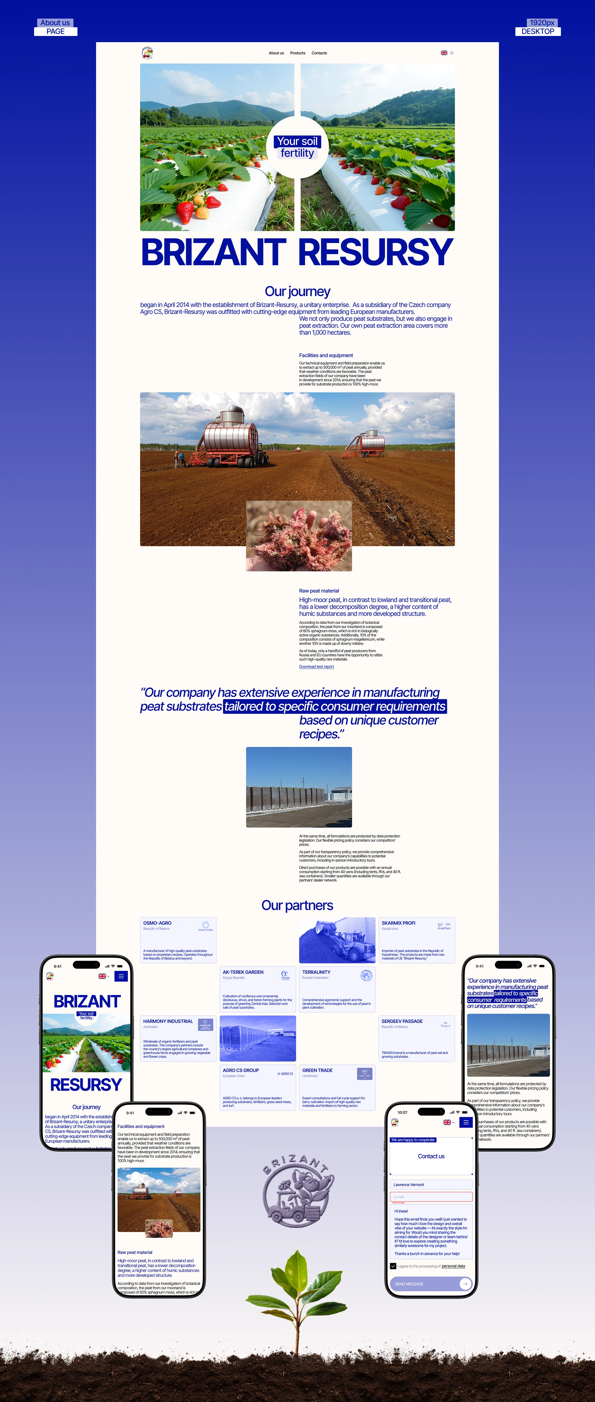BRIZANT RESURSY corporate site — Изображение №5 — Интерфейсы на Dprofile