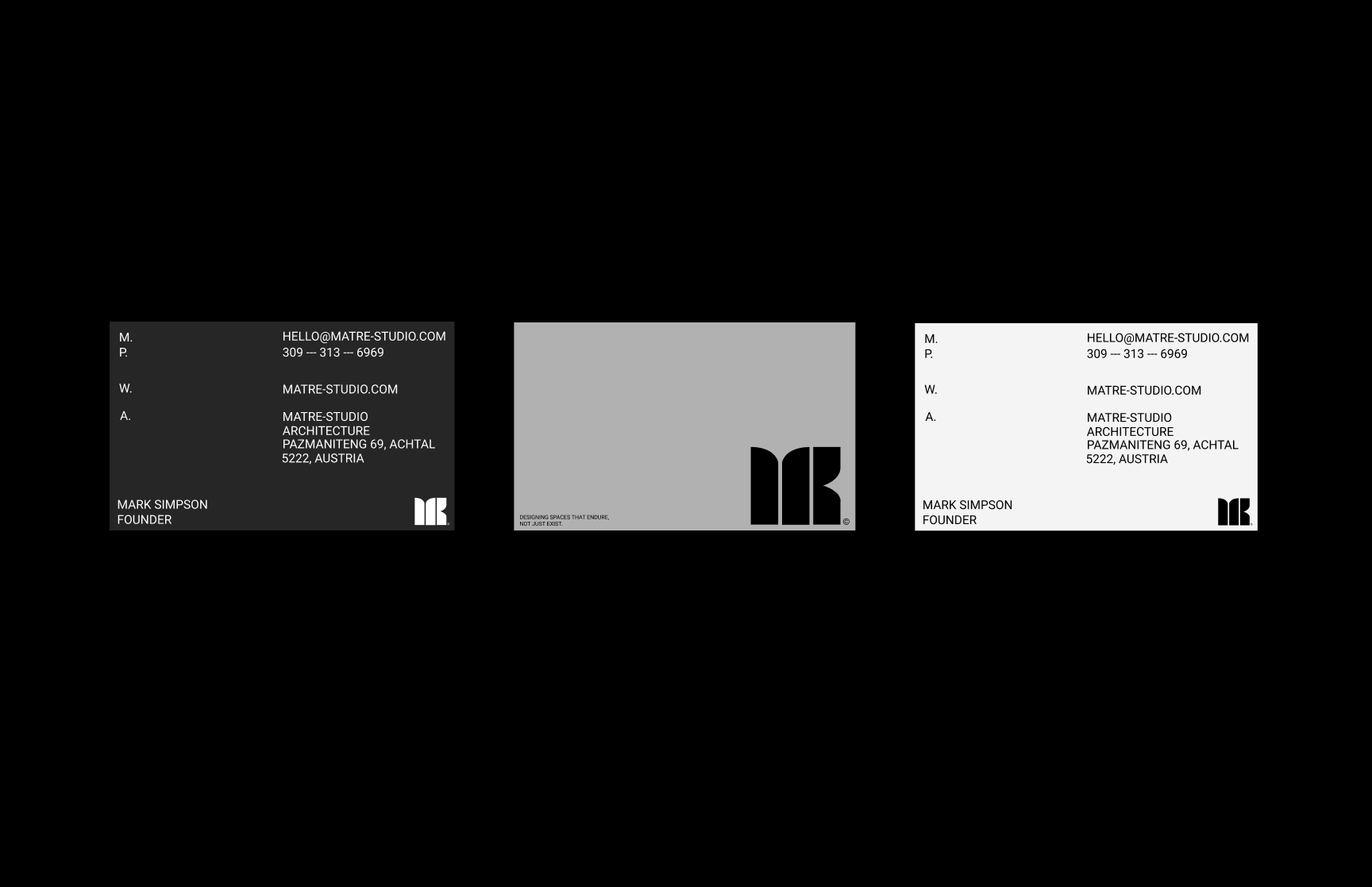 Matre Studio Architecture - Visual Identity — Изображение №7 — Интерфейсы, Брендинг на Dprofile