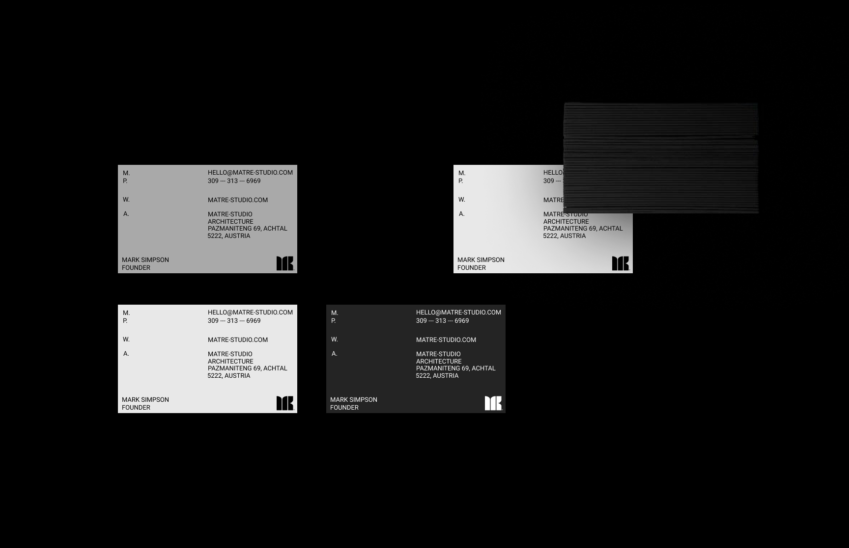 Matre Studio Architecture - Visual Identity — Изображение №4 — Интерфейсы, Брендинг на Dprofile