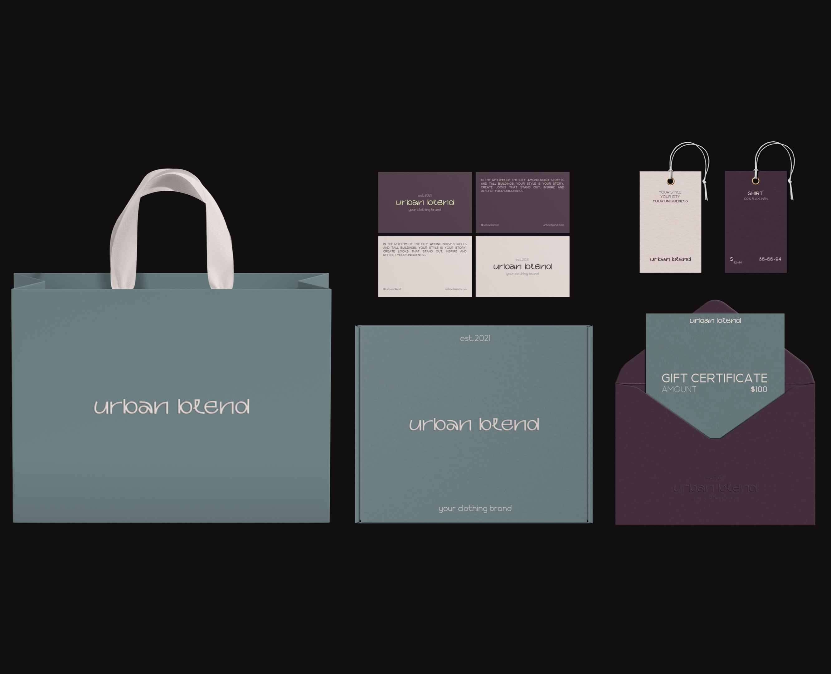Urban Blend | Фирменный стиль для бренда одежды — Брендинг на Dprofile