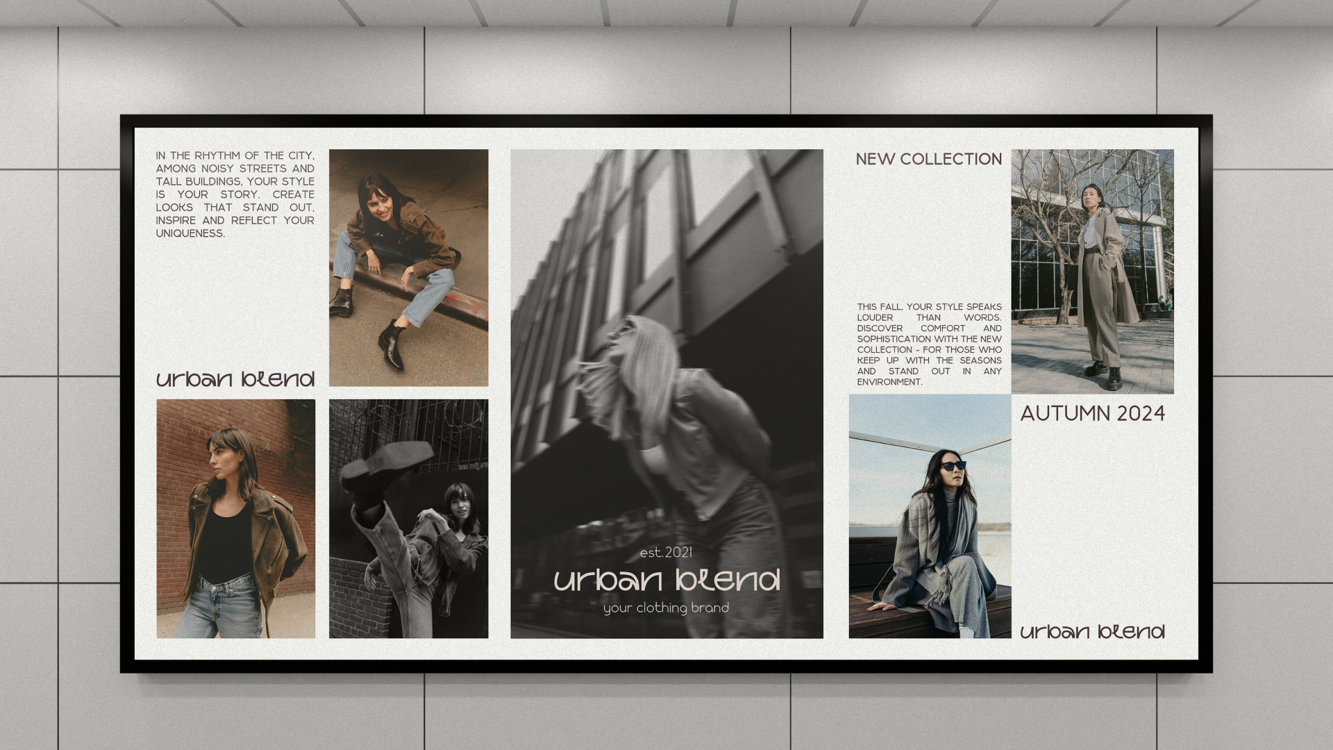 Urban Blend | Фирменный стиль для бренда одежды — Изображение №2 — Брендинг на Dprofile