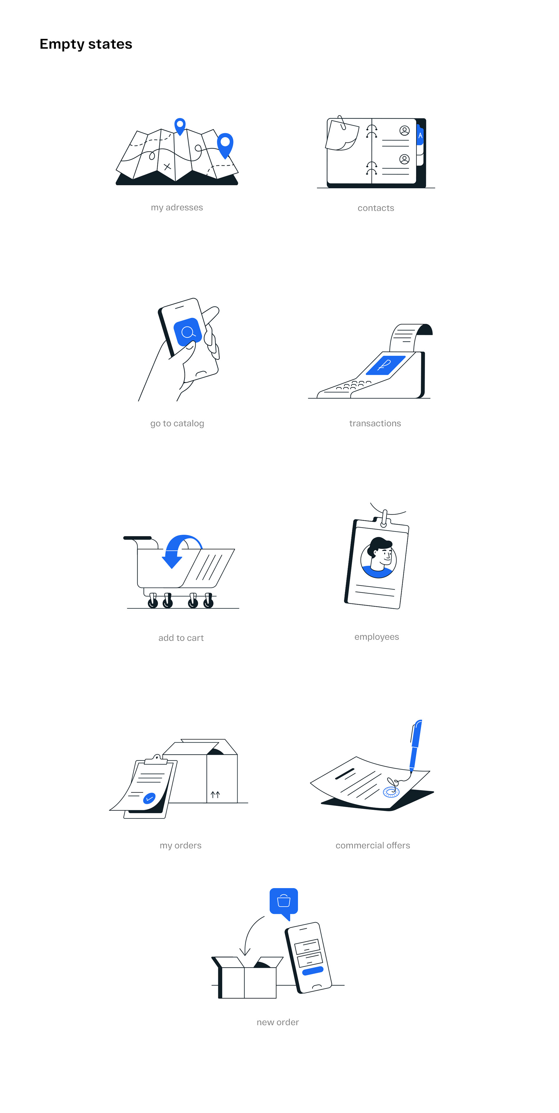 Rusklimat empty states illustrations — Изображение №3 — Интерфейсы, Иллюстрация на Dprofile