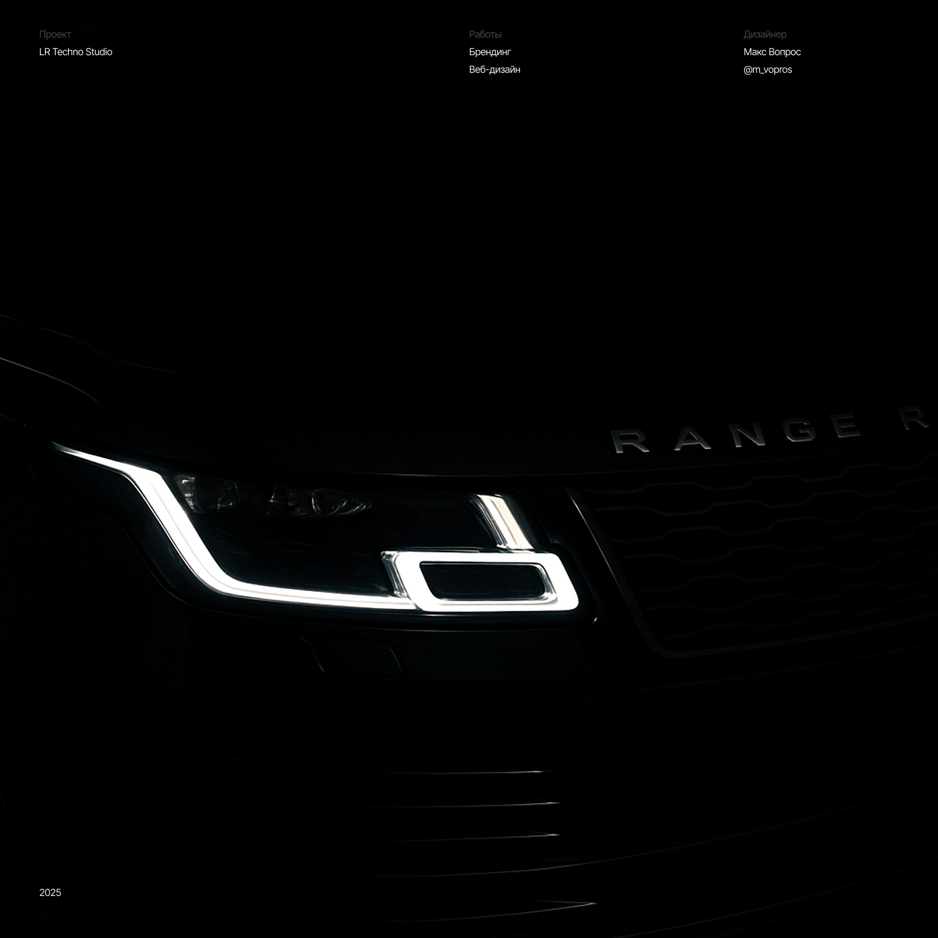 LR Techno Studio detailing | Web/branding — Изображение №1 — Интерфейсы, Брендинг на Dprofile