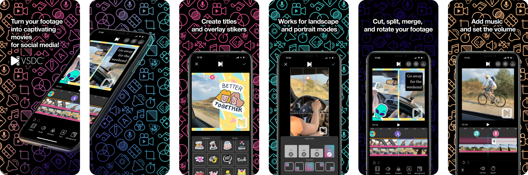 «VSDC Video Editor» iOS app, 2022 — Изображение №7 — Интерфейсы на Dprofile