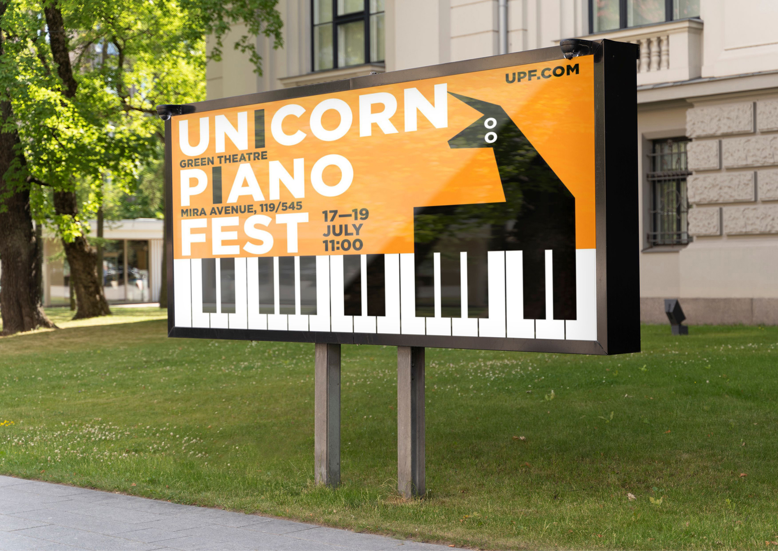 Айдентика для фестиваля Unicorn Piano Fest — Изображение №5 — Брендинг, Графика на Dprofile