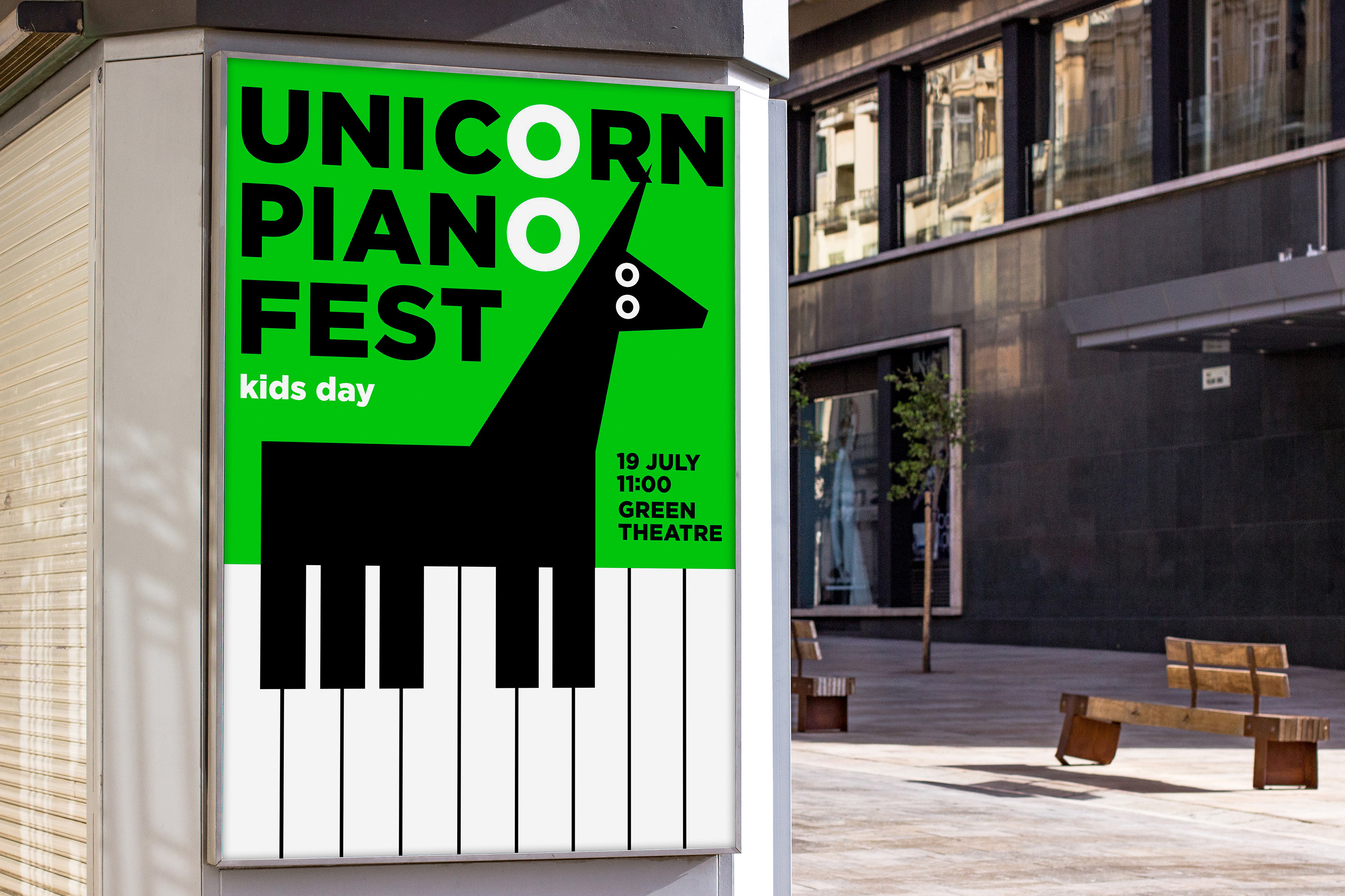 Айдентика для фестиваля Unicorn Piano Fest — Изображение №3 — Брендинг, Графика на Dprofile