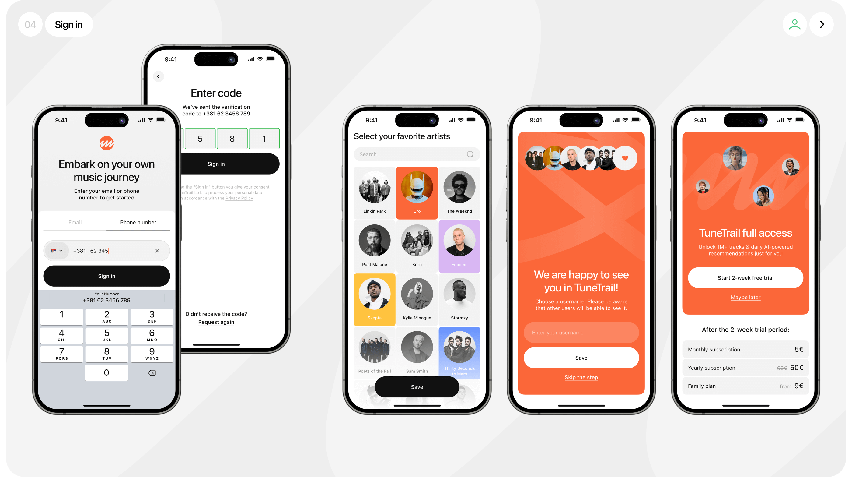 TuneTrail Music Player | Mobile App — Изображение №5 — Интерфейсы на Dprofile