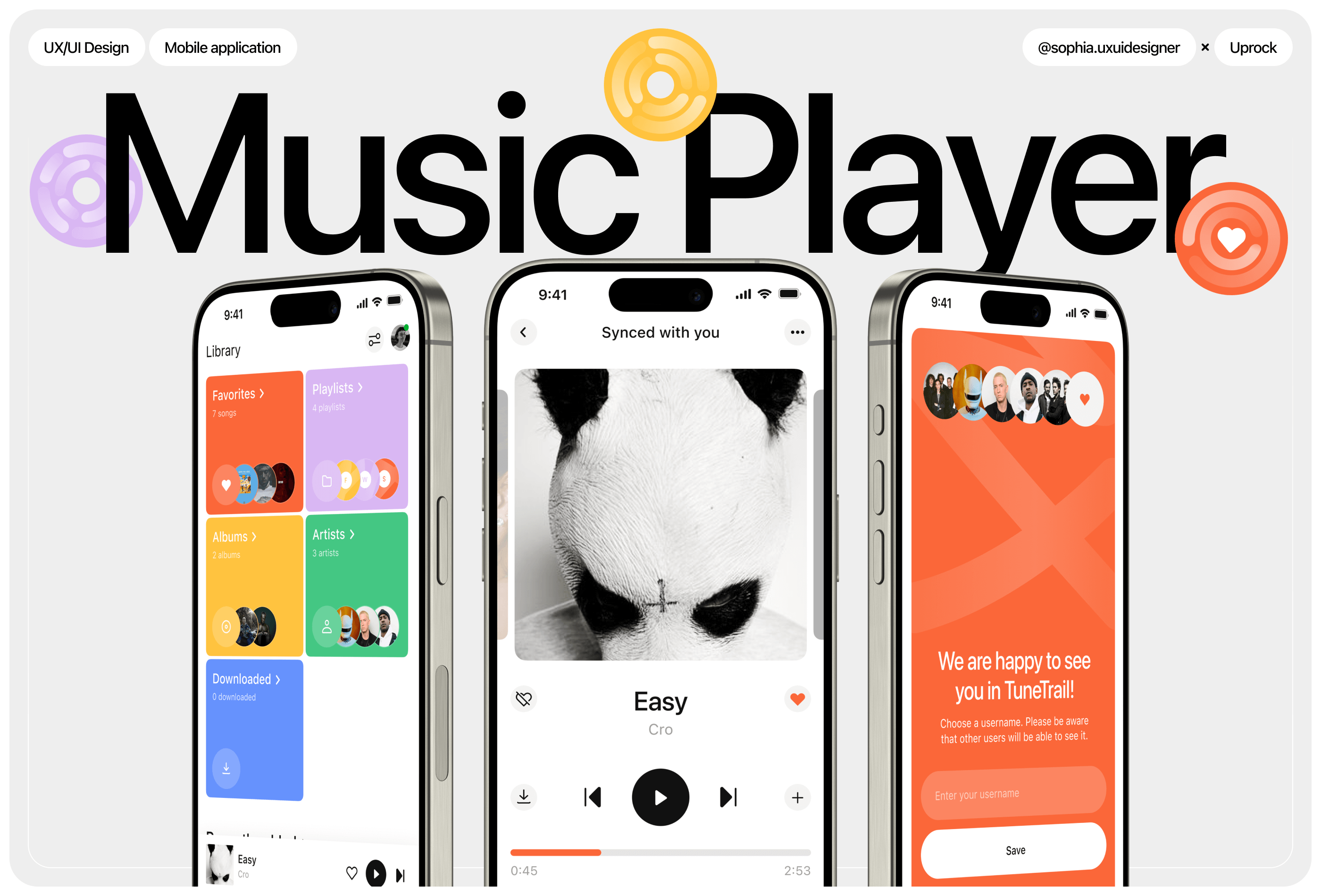 TuneTrail Music Player | Mobile App — Изображение №1 — Интерфейсы на Dprofile