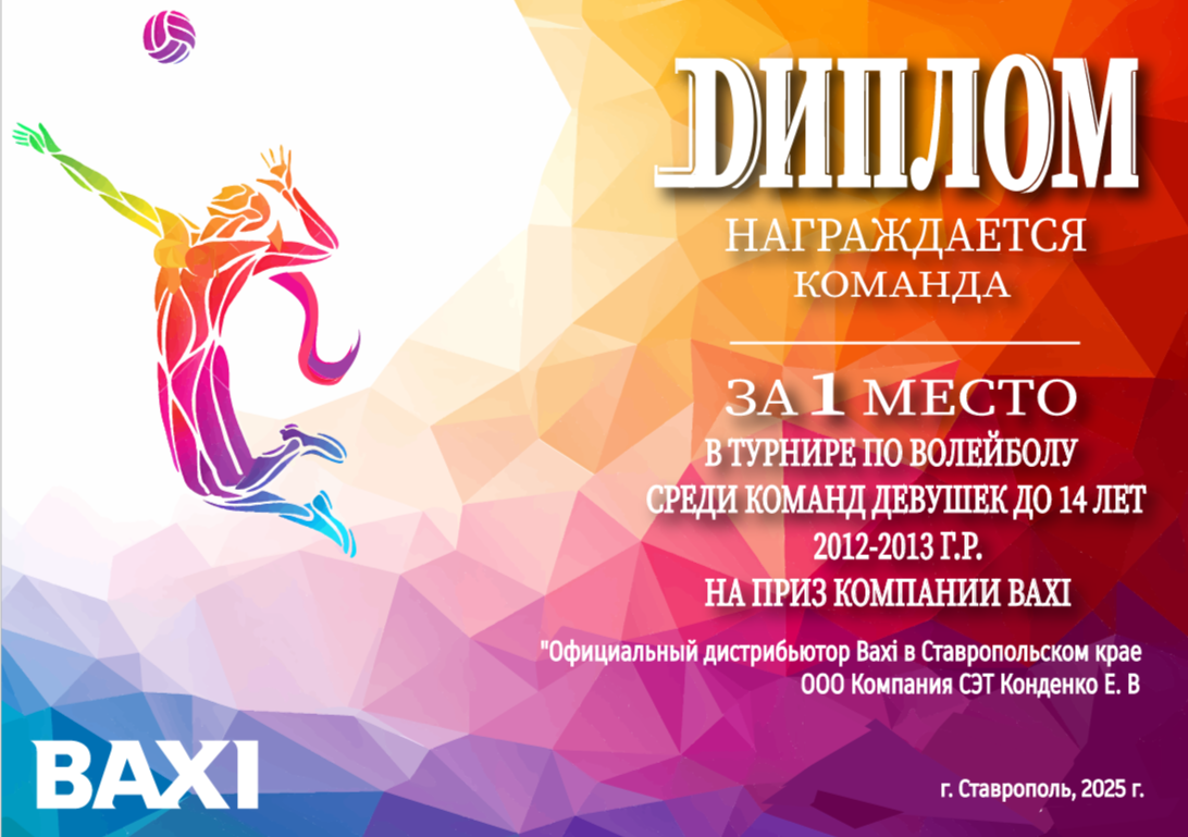 Диплом "Волейбол" — Изображение №2 — Графика на Dprofile