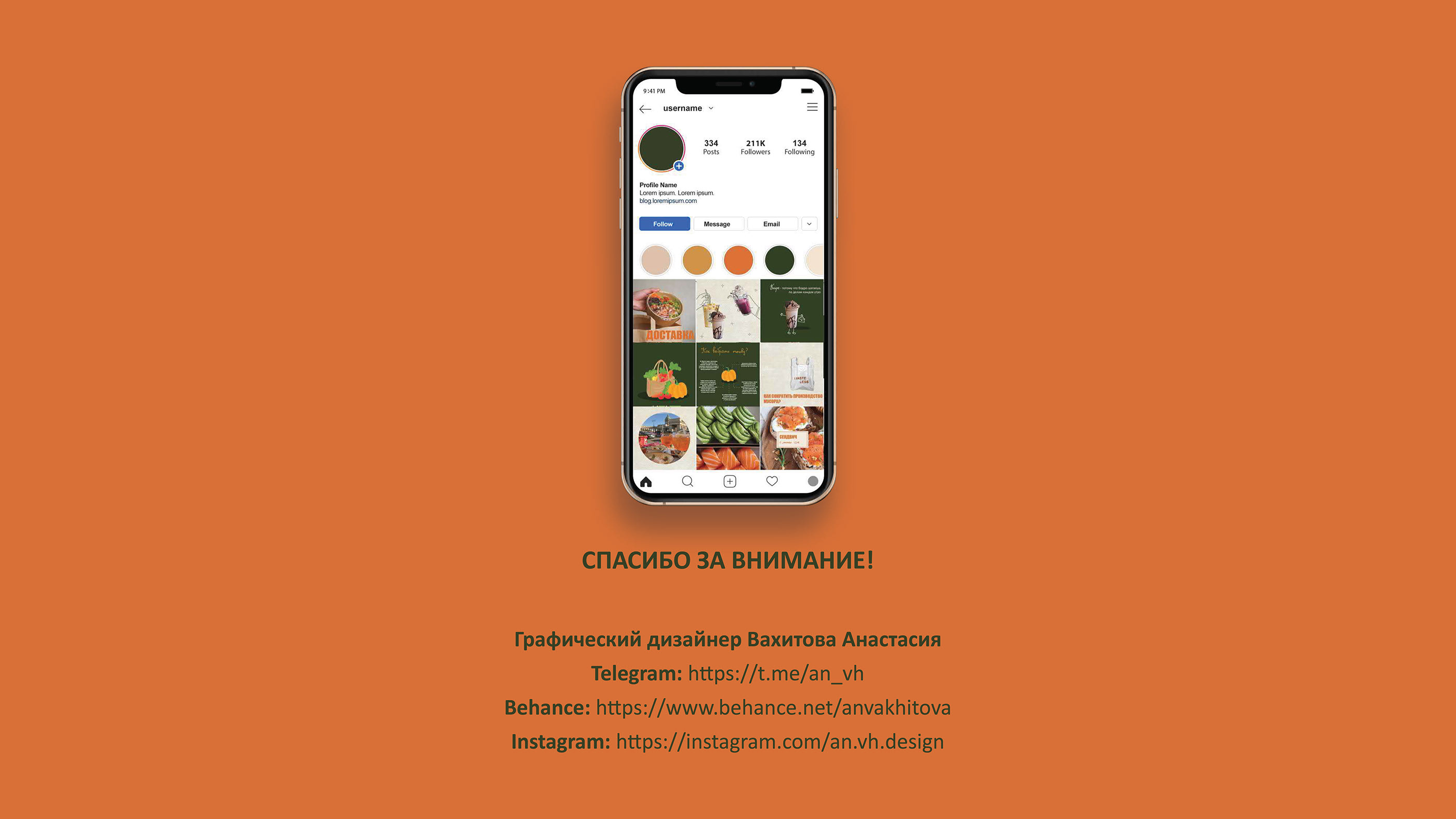 Instagram Profile Design Delivery service — Изображение №8 — Брендинг, Иллюстрация на Dprofile