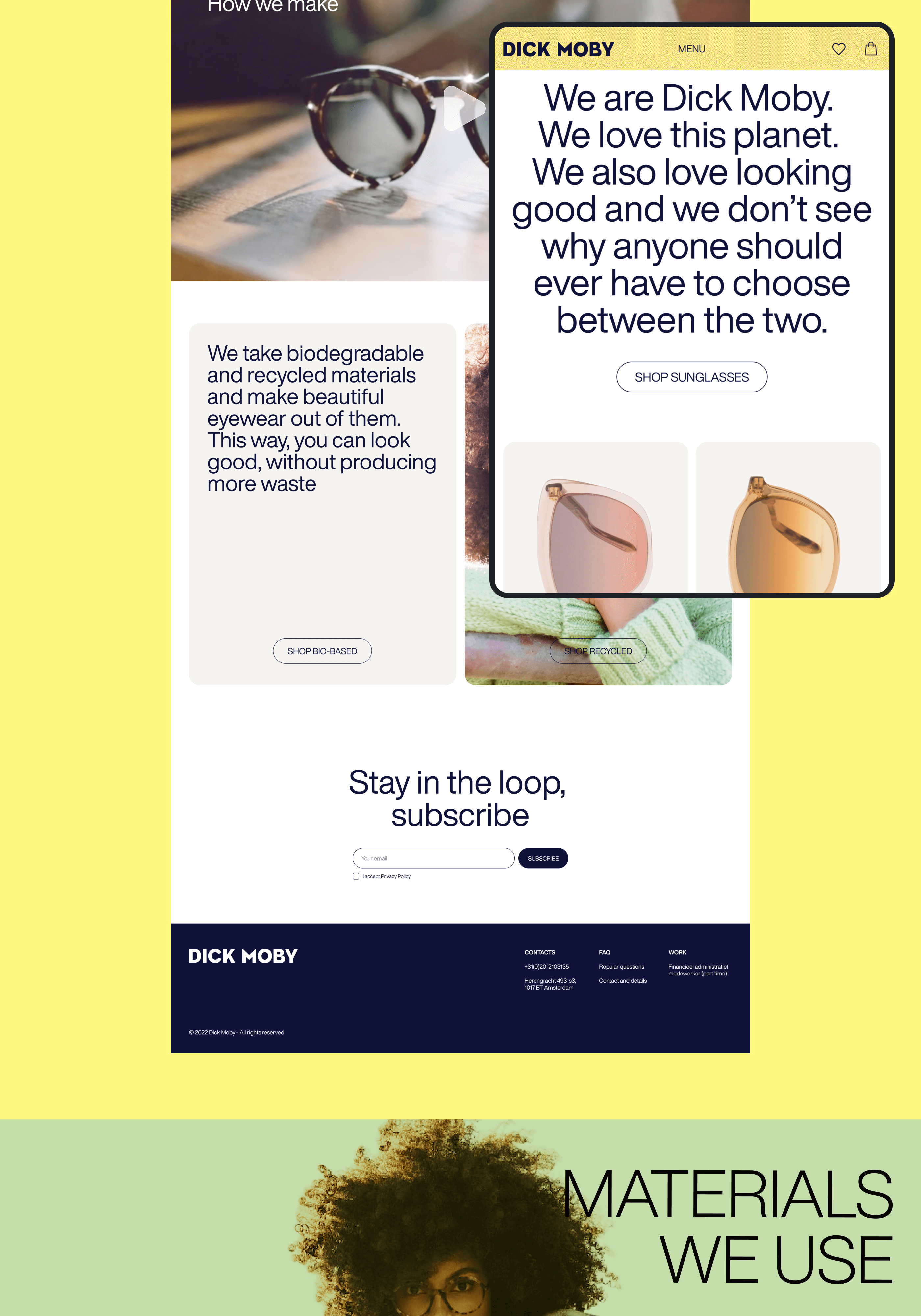 DICK MOBY Redesign — Изображение №4 — Интерфейсы на Dprofile