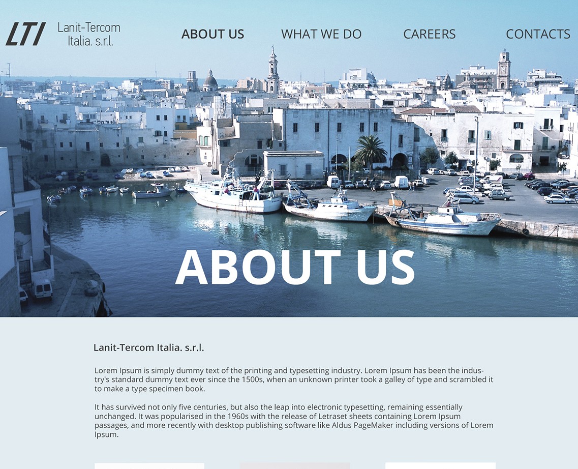 Lanit-Tercom Italia web — Интерфейсы на Dprofile