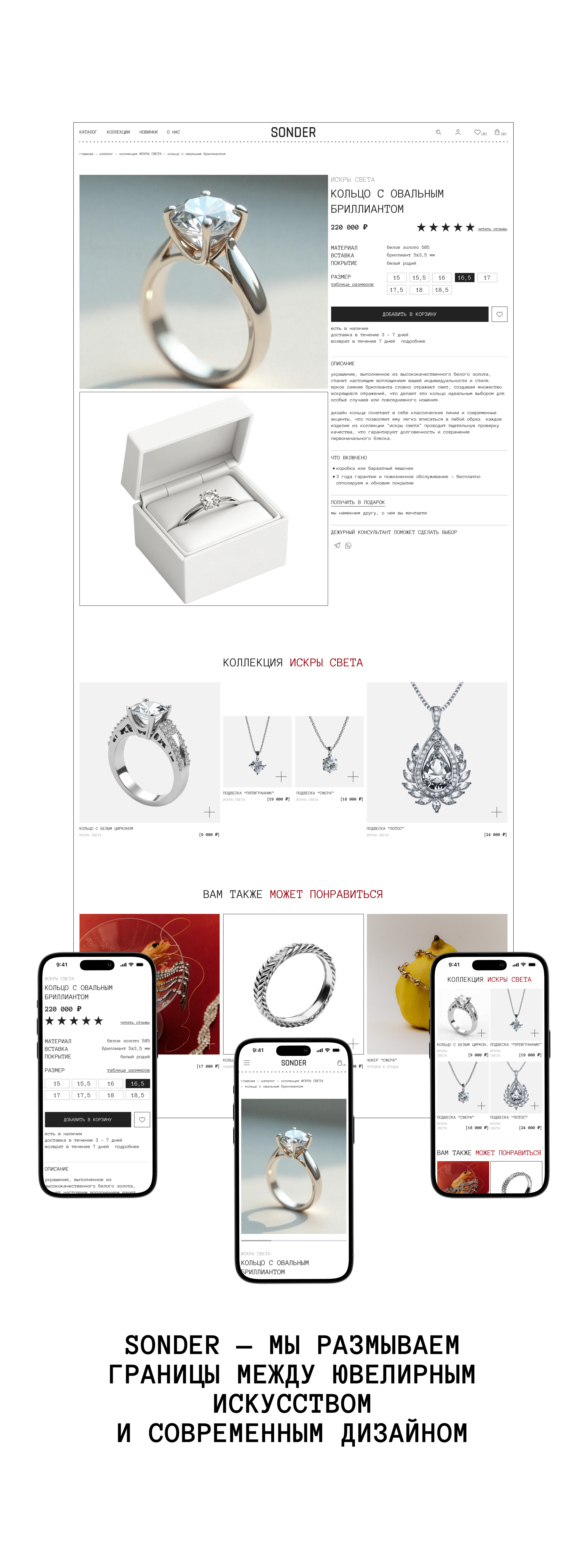 SONDER online store — Изображение №8 — Интерфейсы на Dprofile
