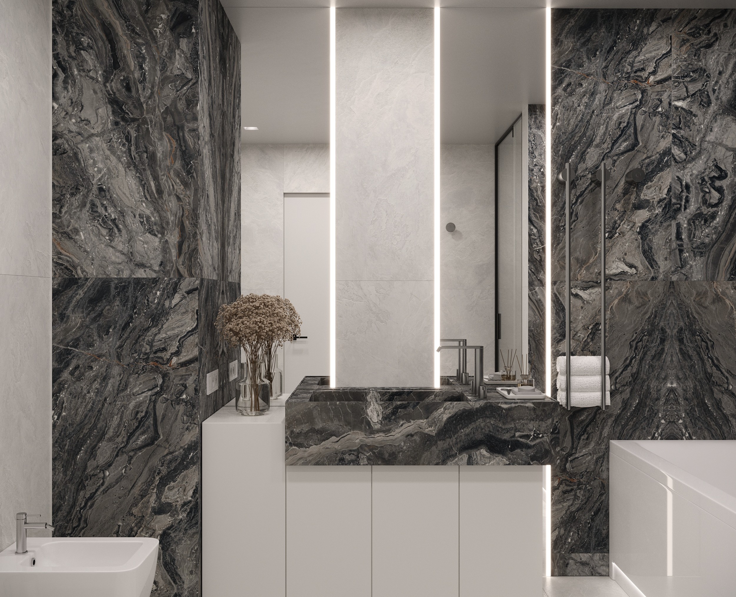 Ванная в современном стиле — 3D на Dprofile