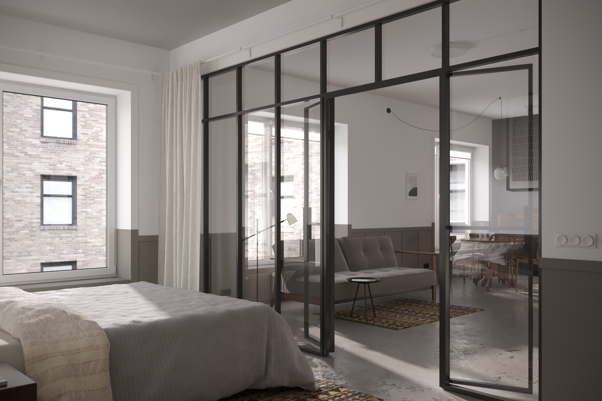 квартира в стиле mid-century — Изображение №9 — 3D на Dprofile