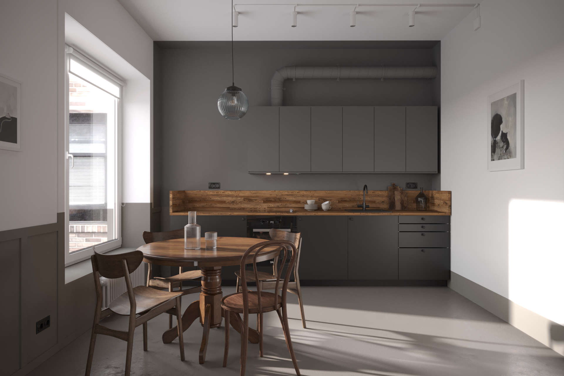 квартира в стиле mid-century — Изображение №1 — 3D на Dprofile