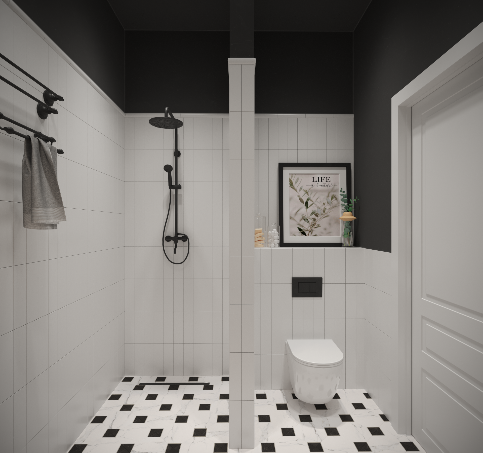 Ванная в стиле mid-century — Изображение №2 — 3D на Dprofile