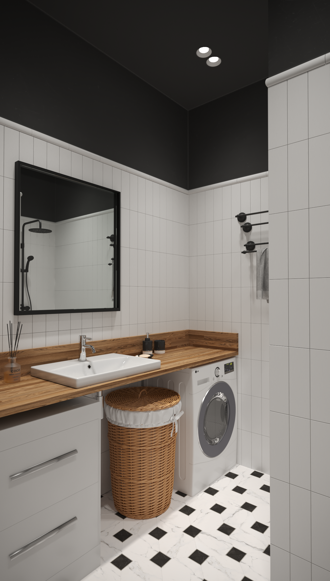 Ванная в стиле mid-century — Изображение №1 — 3D на Dprofile