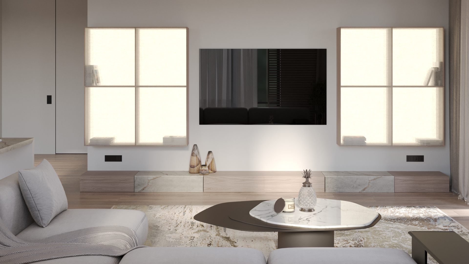 современные апартаменты (ч.1) — Изображение №4 — 3D на Dprofile