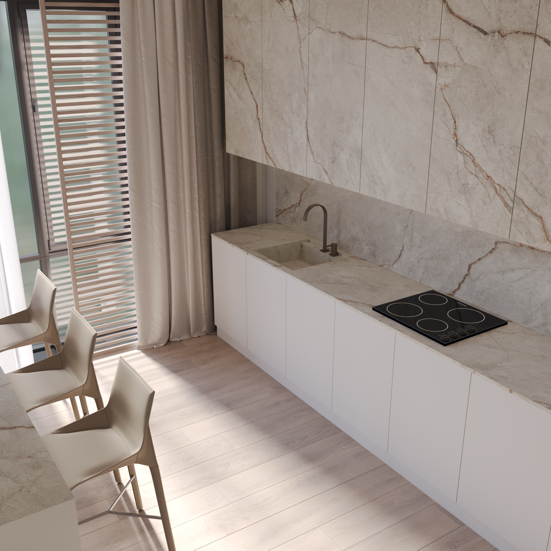 современные апартаменты (ч.1) — Изображение №5 — 3D на Dprofile