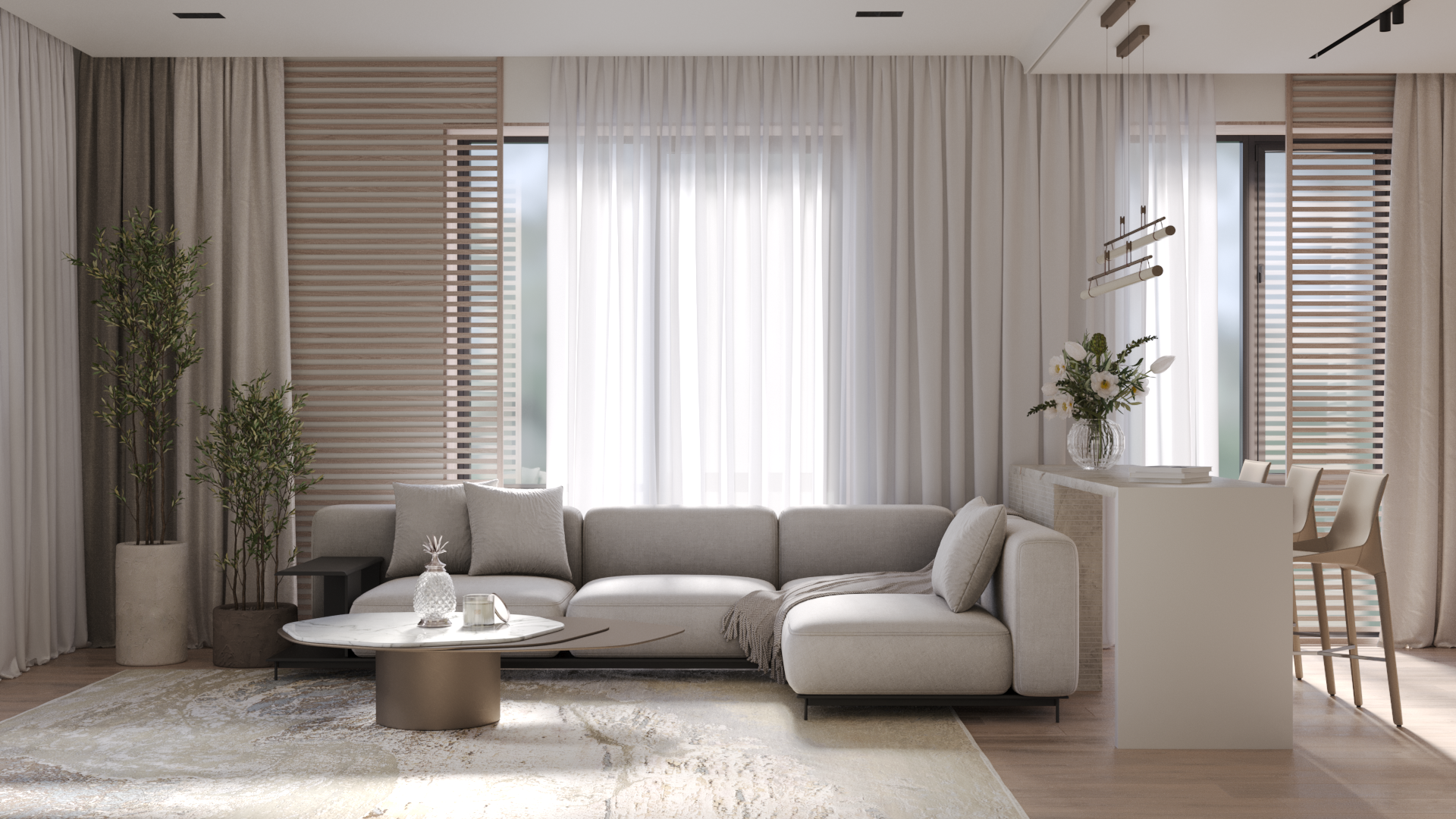 современные апартаменты (ч.1) — Изображение №1 — 3D на Dprofile