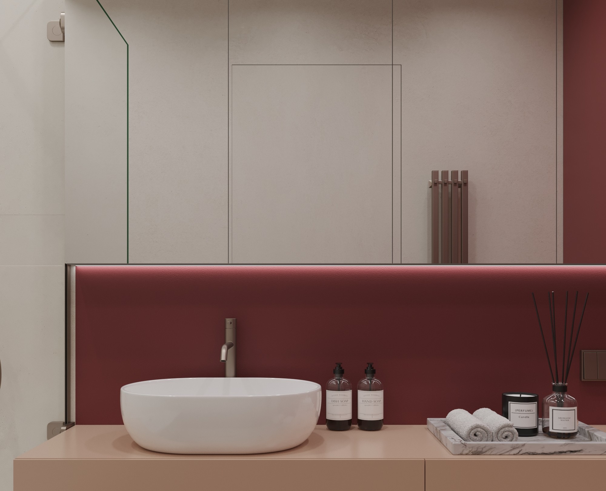 Современная яркая ванная — 3D на Dprofile