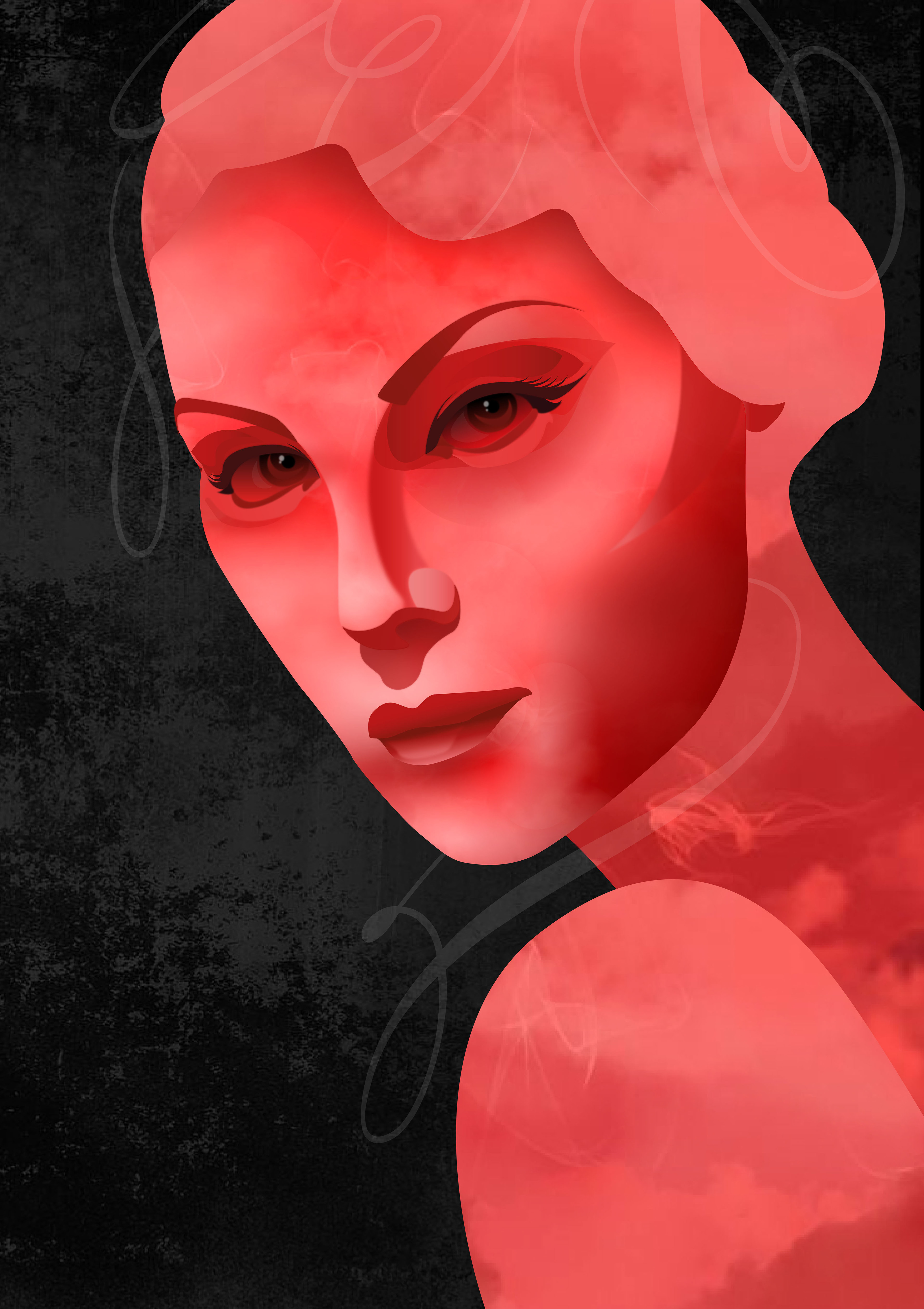 Графический плакат. "Actors". Рената Литвинова. — Изображение №5 — Иллюстрация, Графика на Dprofile