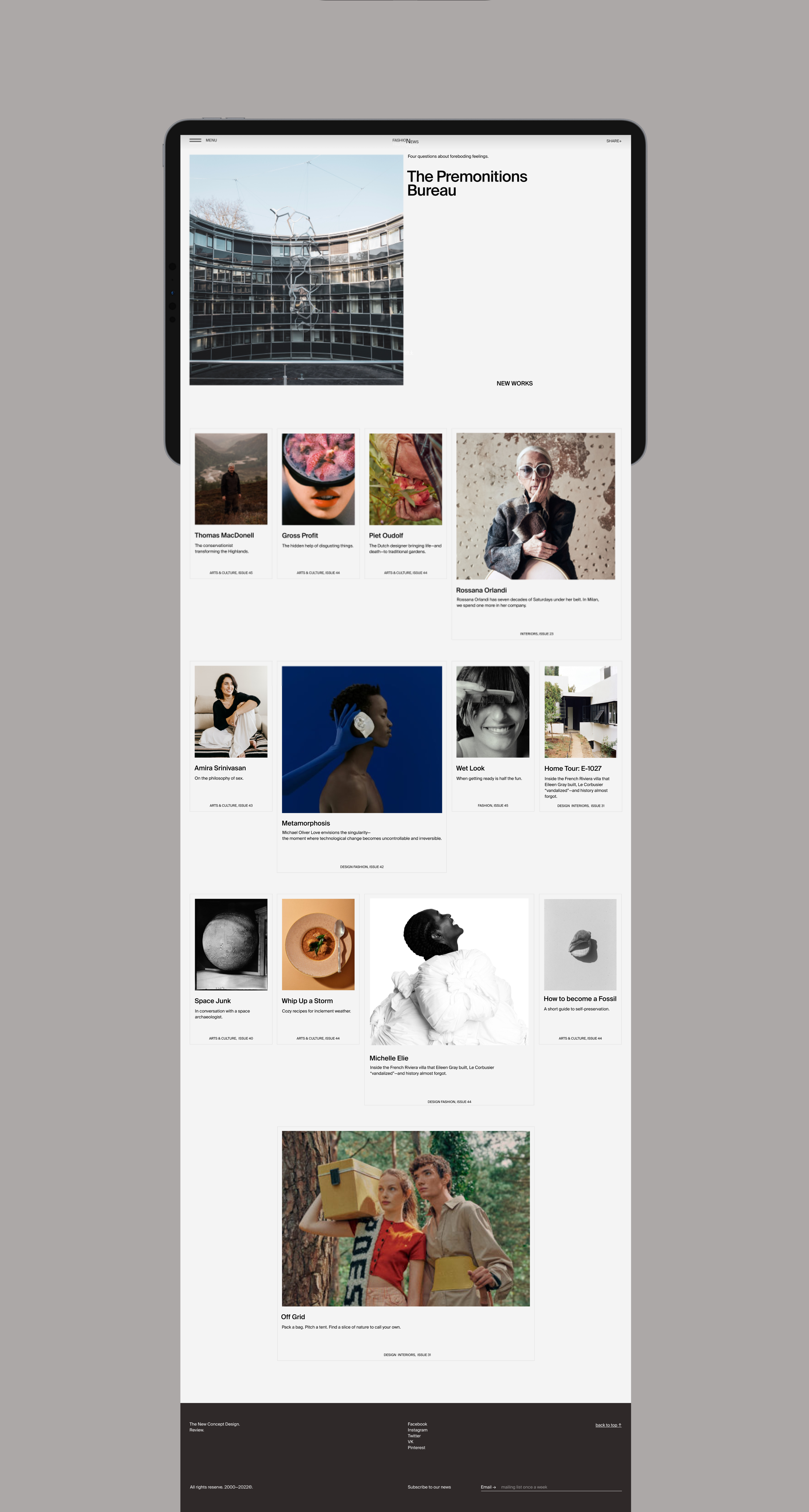 FashioNews | Дизайн-концепция новостного портала — Изображение №6 — Маркетинг, Интерфейсы на Dprofile