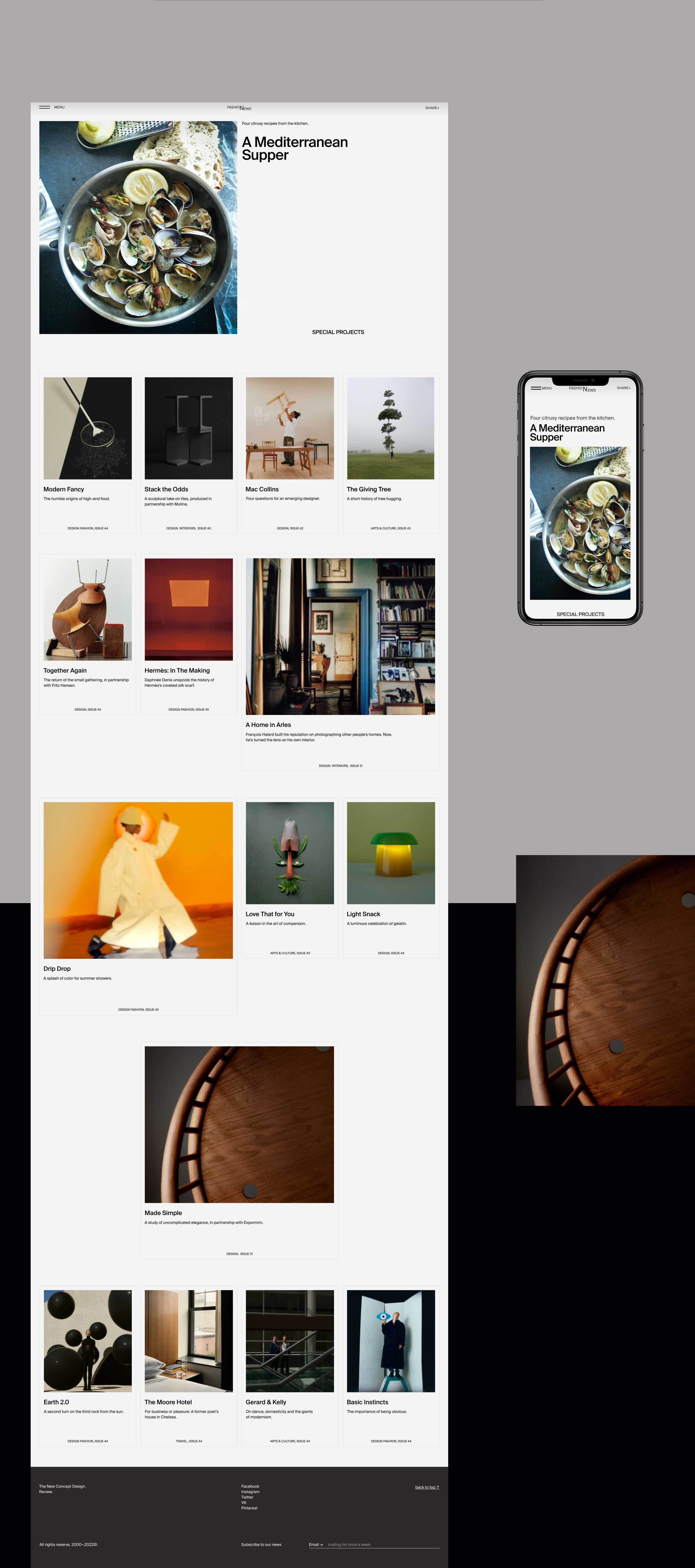 FashioNews | Дизайн-концепция новостного портала — Изображение №7 — Маркетинг, Интерфейсы на Dprofile