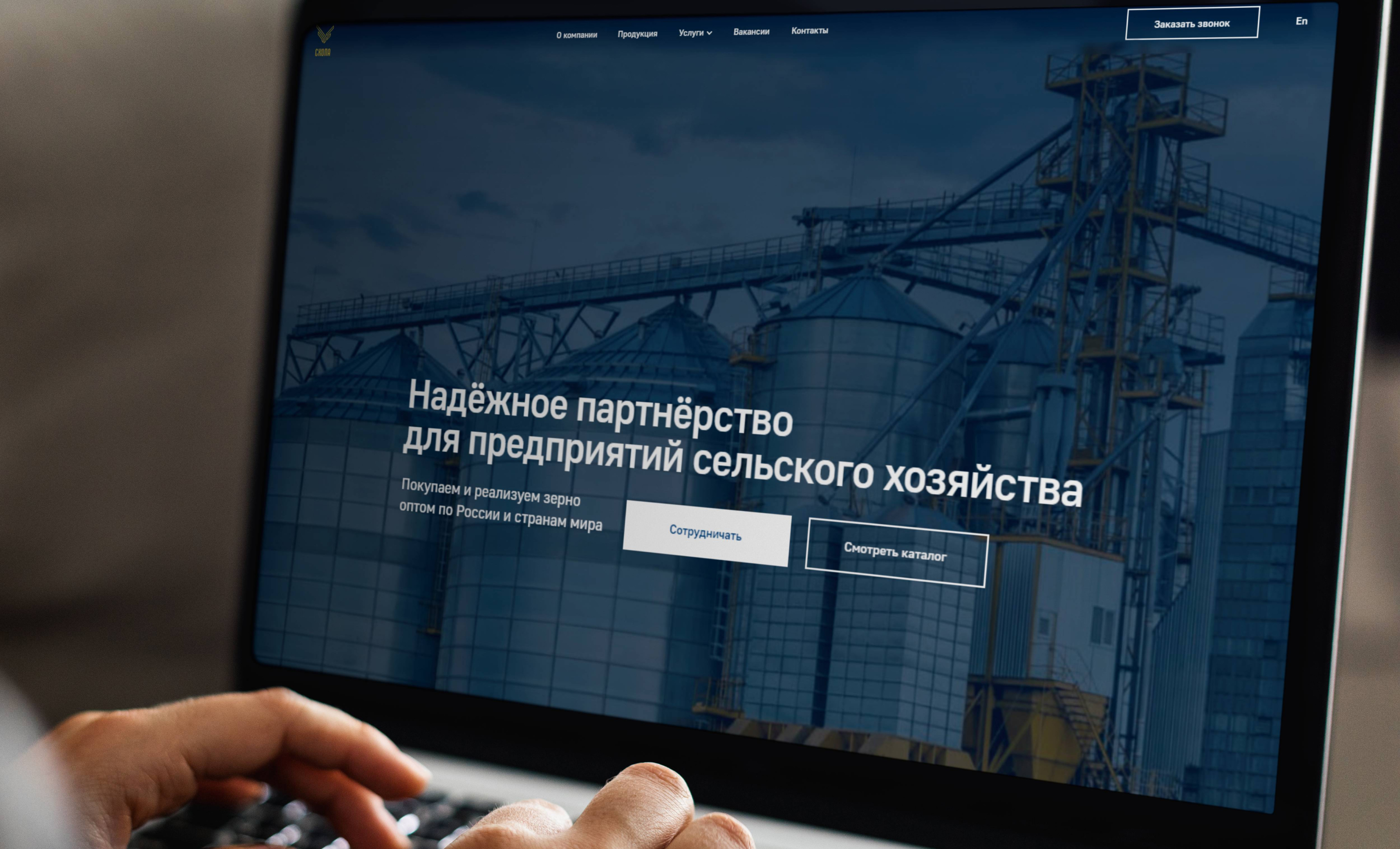 Сайт для компании-трейдера зерна — Изображение №1 — Маркетинг на Dprofile