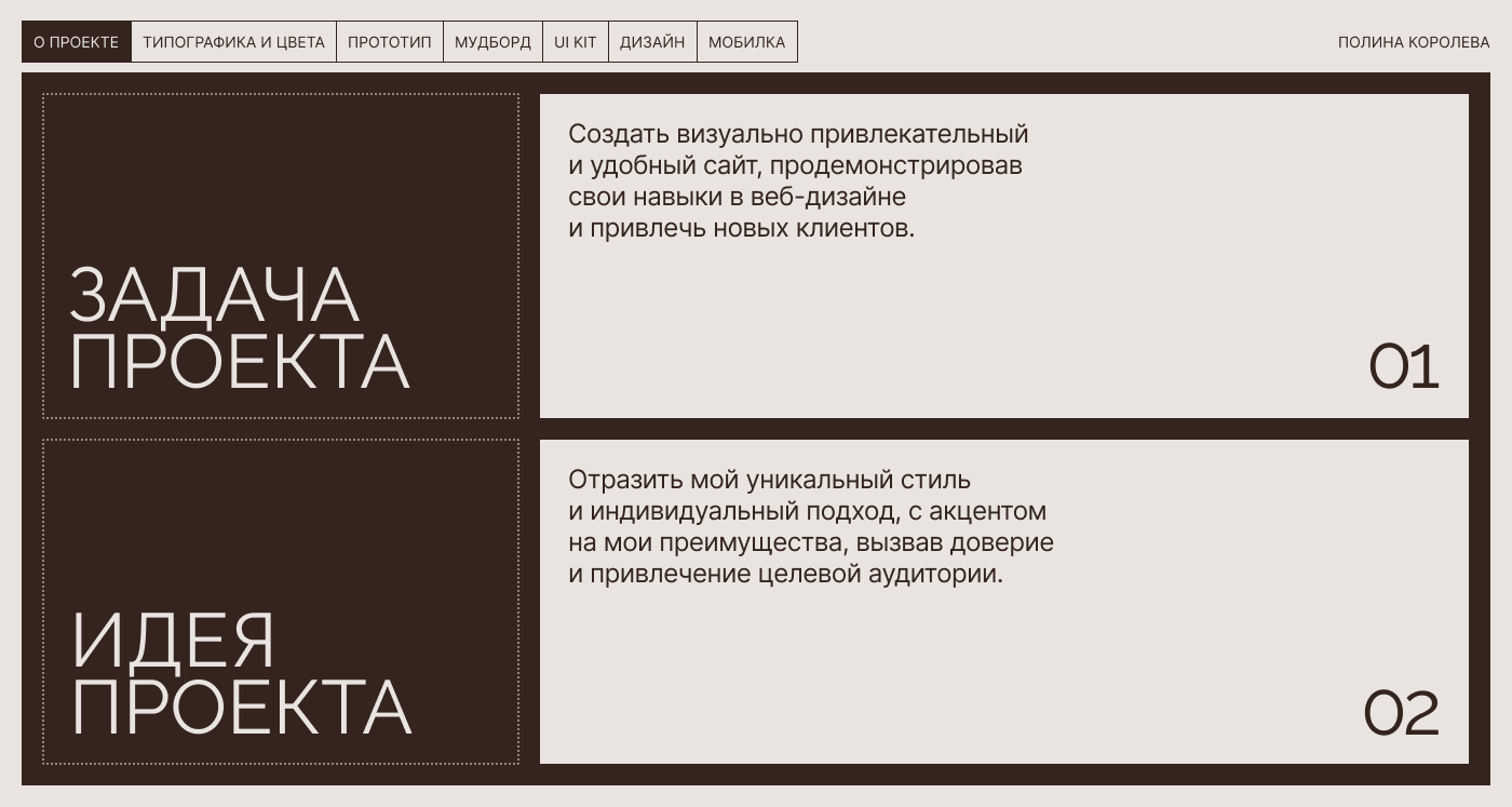 Сайт-портфолио для веб-дизайнера — Изображение №2 — Интерфейсы на Dprofile