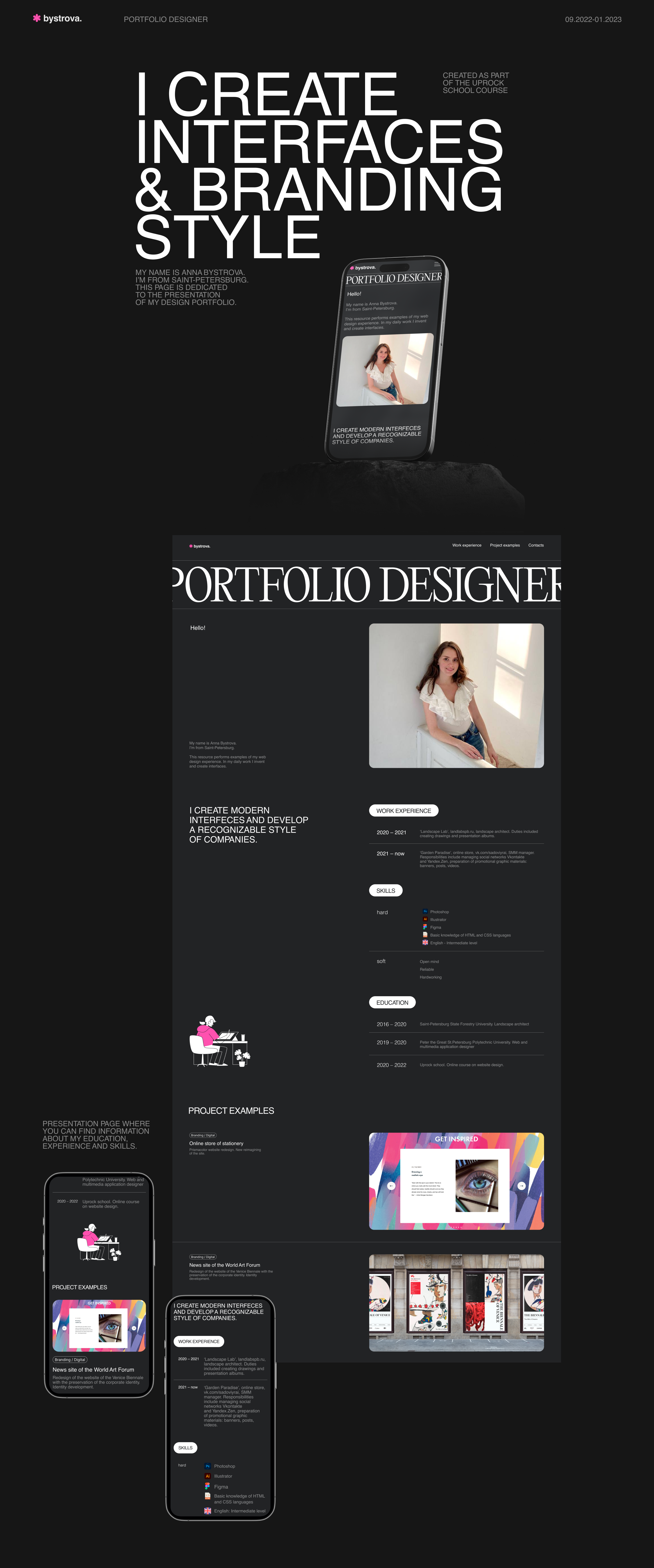 UI/UX Portfolio — Изображение №1 — Интерфейсы, Иллюстрация на Dprofile