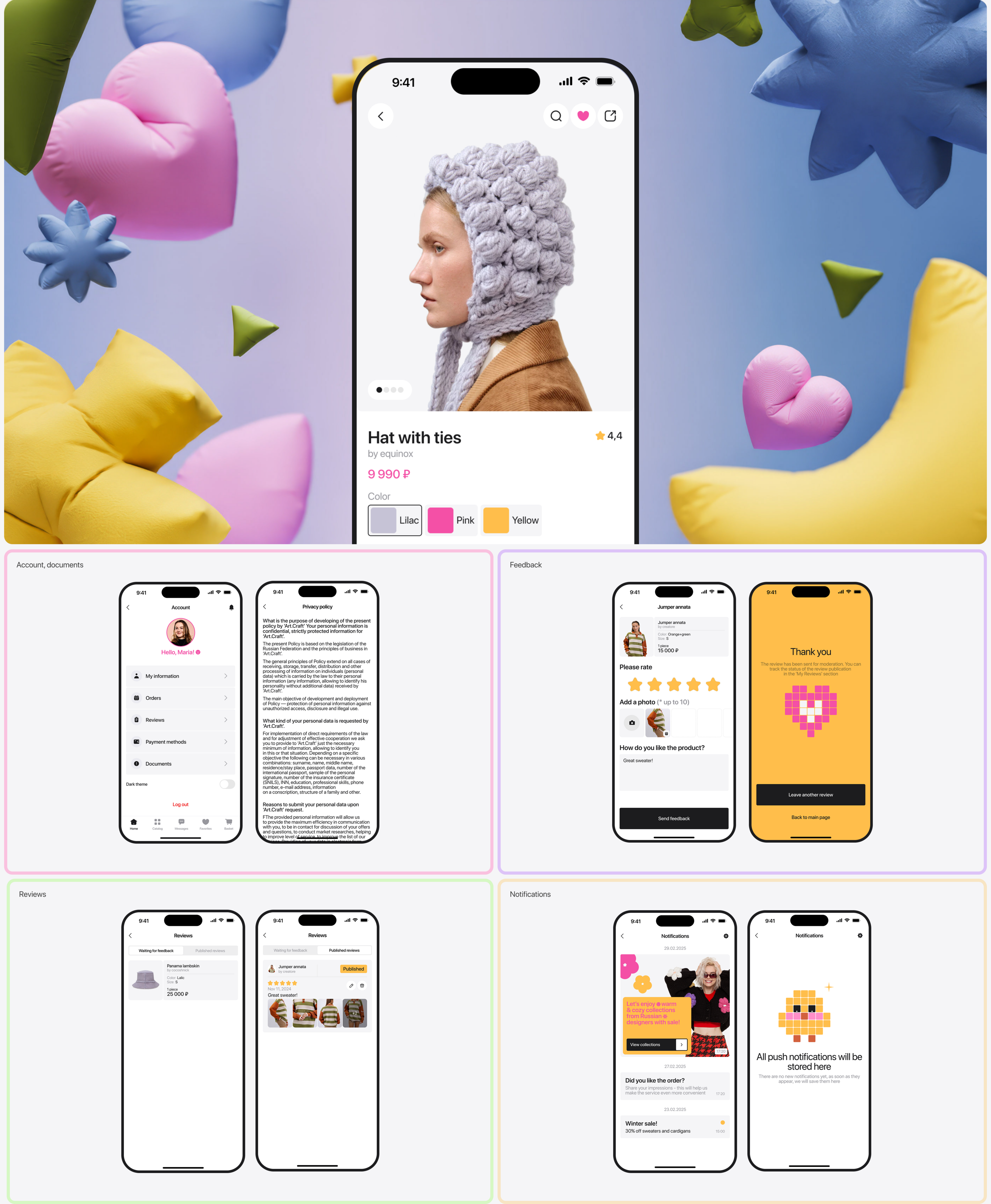 Marketplace app. Art.Craft. — Изображение №9 — Интерфейсы на Dprofile